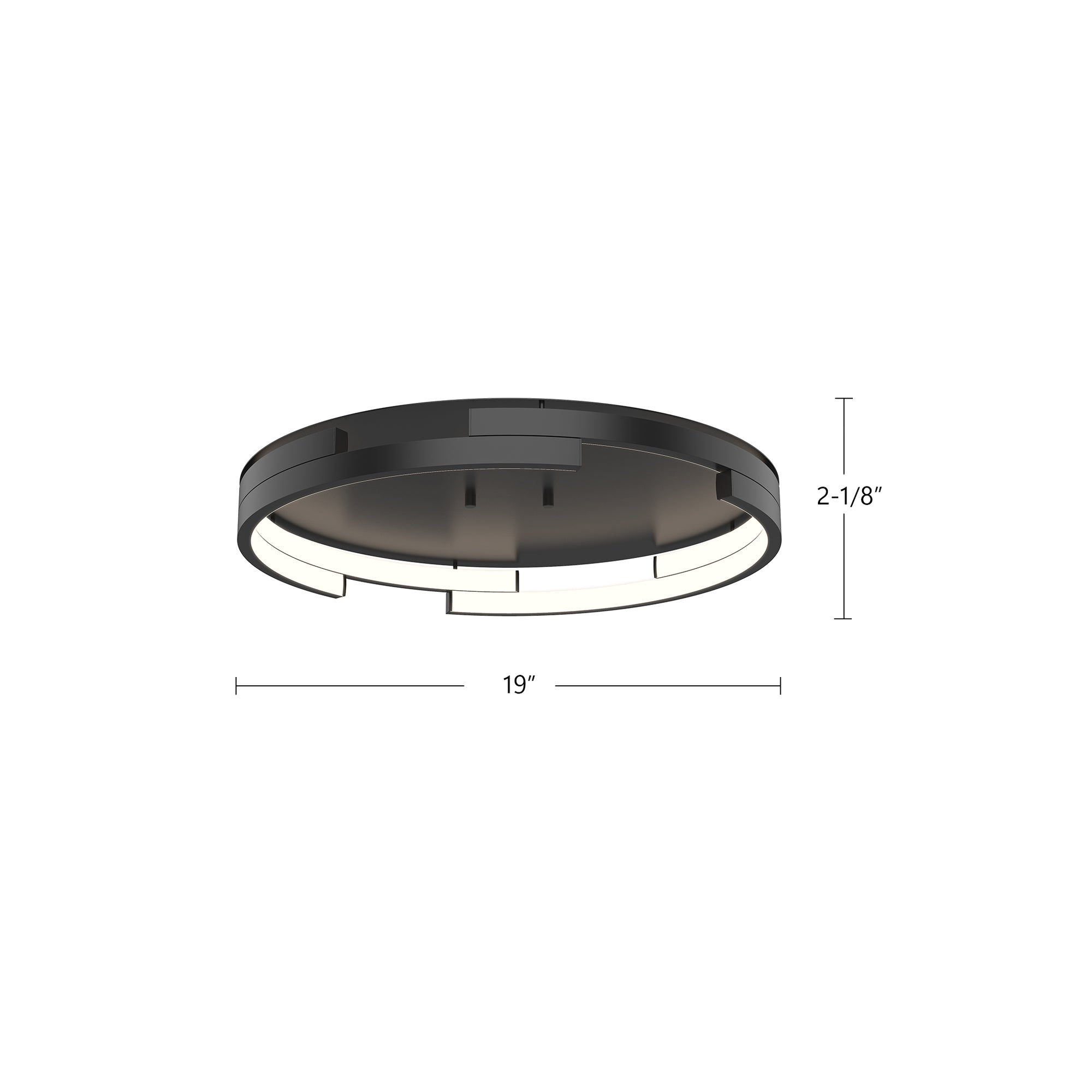 Anello Minor 19-in Aluminum Flush Mount