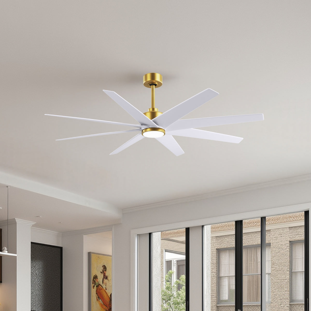 64-inch Ariella 8-Blade Ceiling Fan with LED Light