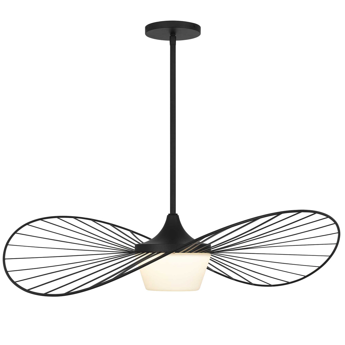 34-Inch Sand Black New Wave Outdoor LED Pendant Light