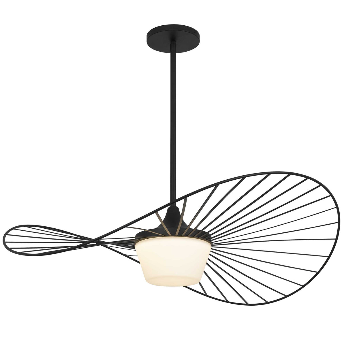 34-Inch Sand Black New Wave Outdoor LED Pendant Light