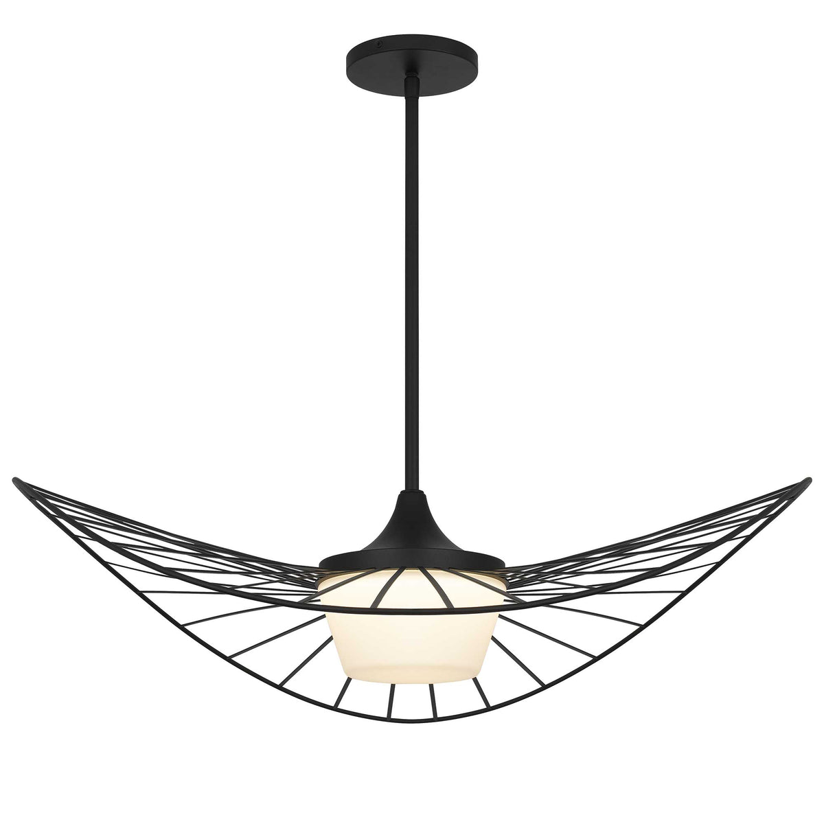 34-Inch Sand Black New Wave Outdoor LED Pendant Light