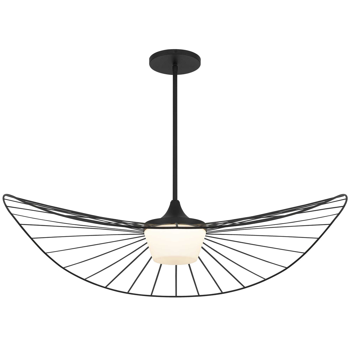 44-Inch Sand Black New Wave Outdoor LED Pendant Light