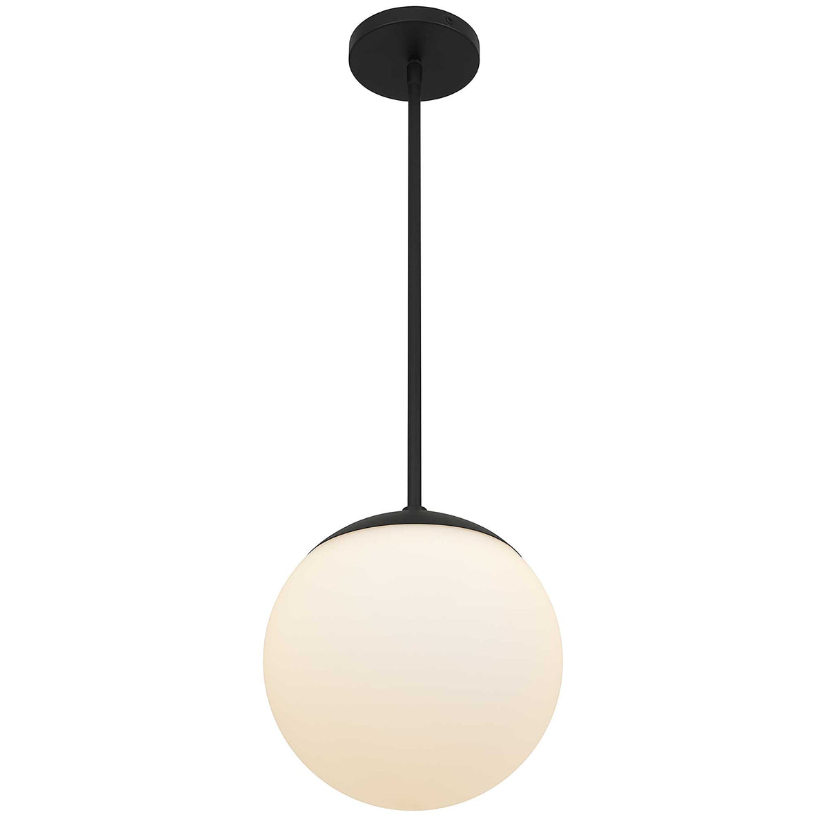 10-Inch Sand Black Rondure Outdoor LED Pendant Light