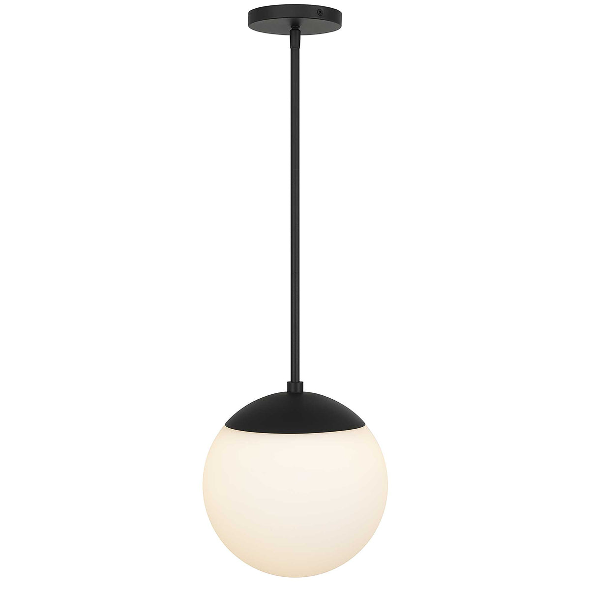 10-Inch Sand Black Rondure Outdoor LED Pendant Light