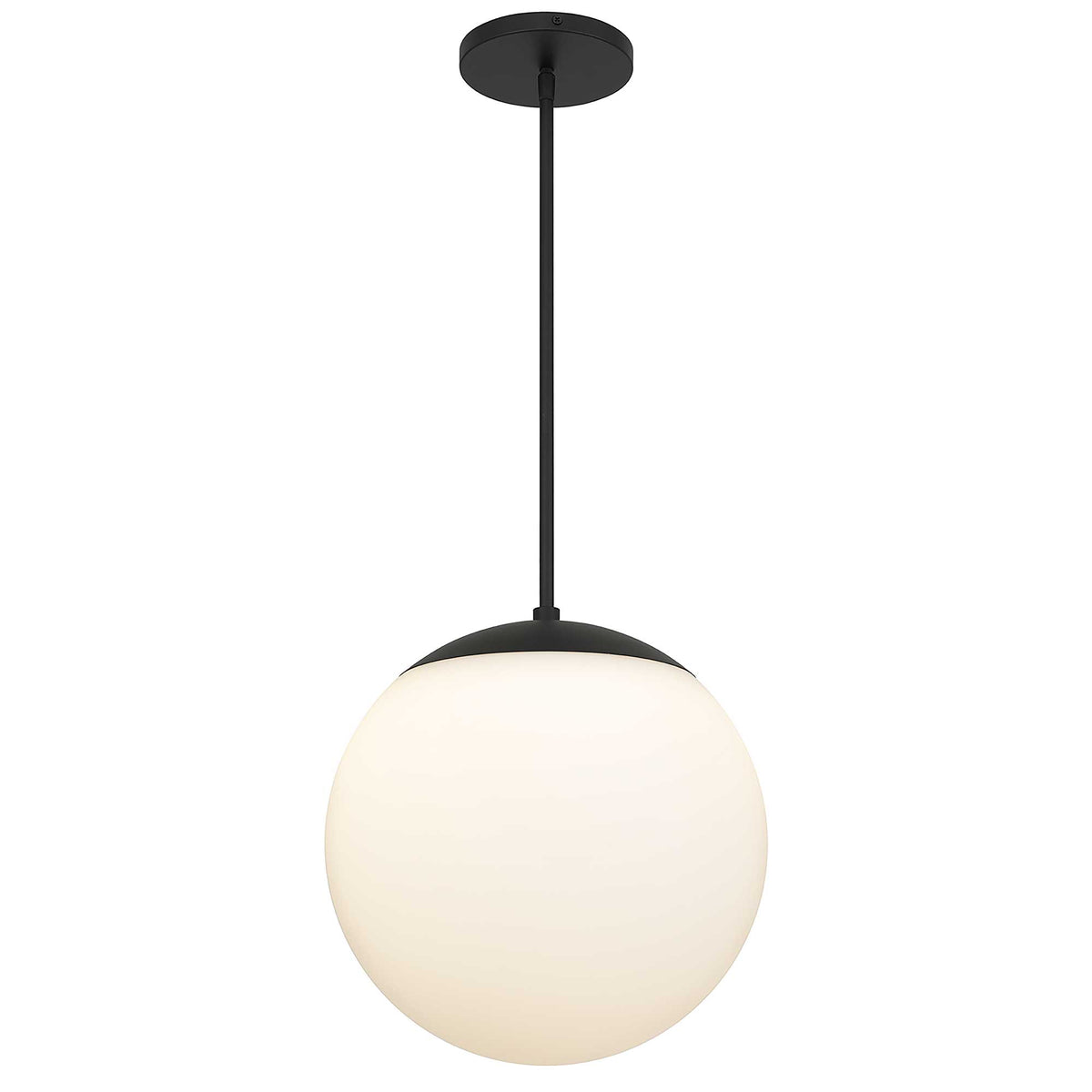 14-Inch Sand Black Rondure Outdoor LED Pendant Light