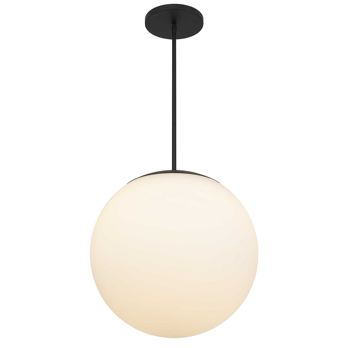 18-Inch Sand Black Rondure Outdoor LED Pendant Light