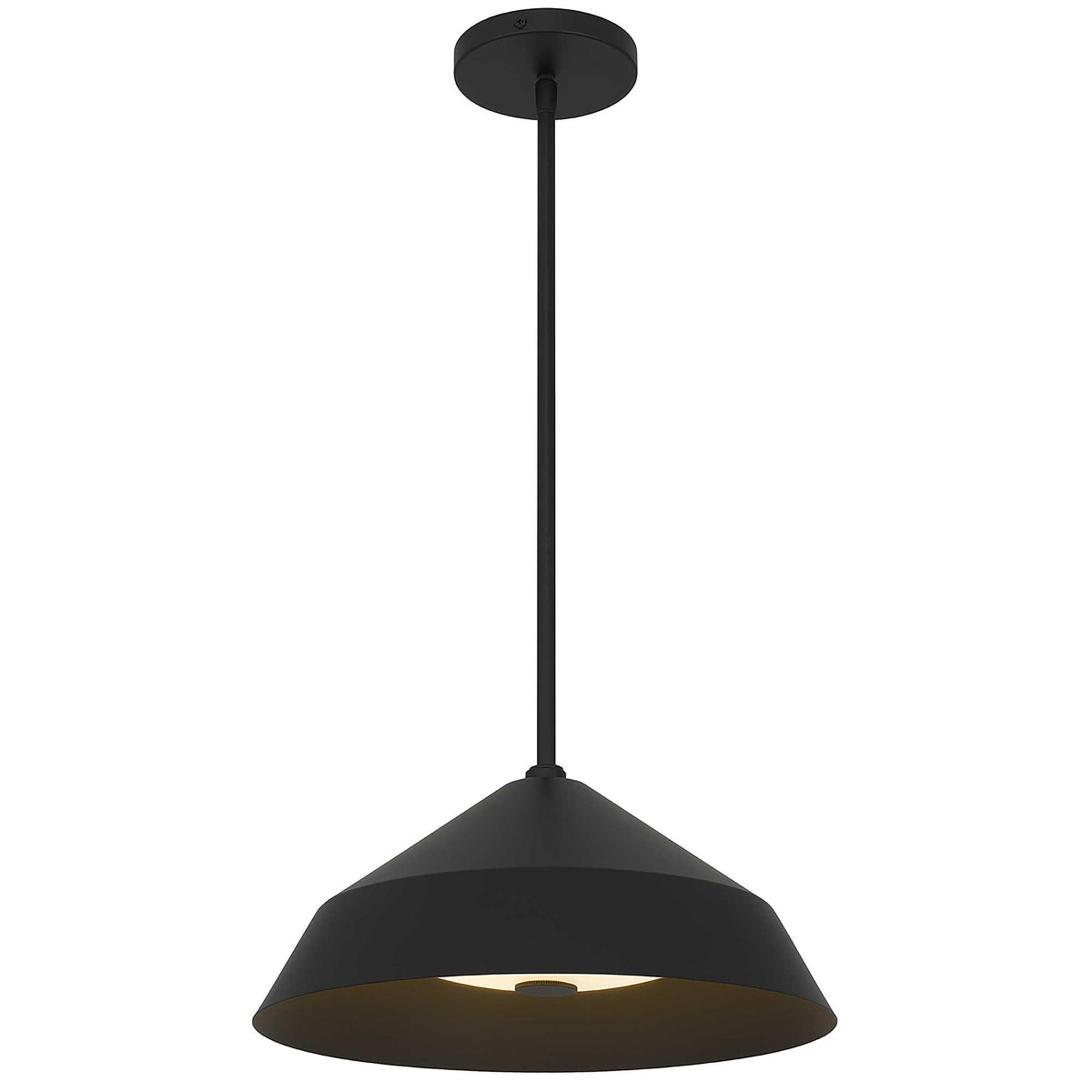 14-Inch Sand Black Nin Outdoor LED Pendant Light