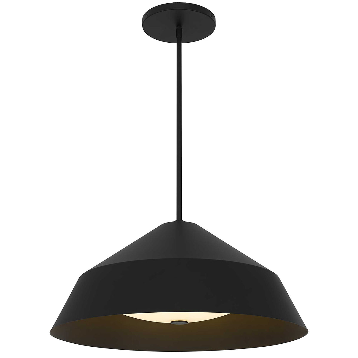 22-Inch Sand Black Nin Outdoor LED Pendant Light