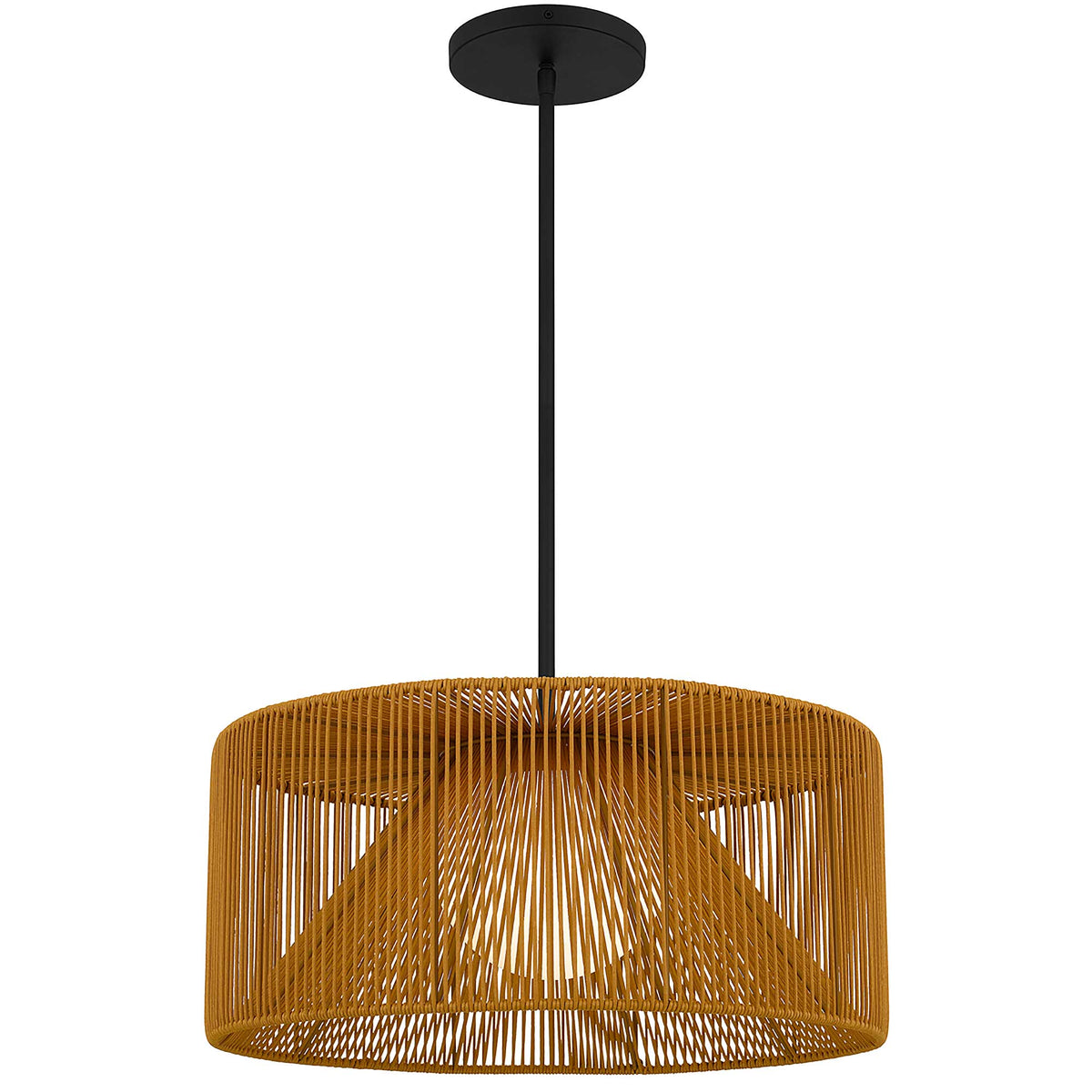 22-Inch Sand Black Key West Outdoor LED Pendant Light