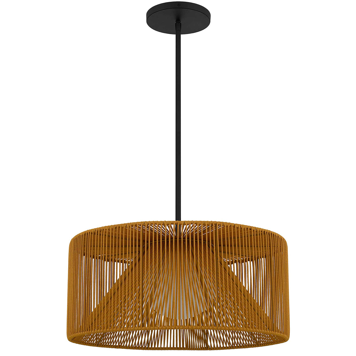 22-Inch Sand Black Key West Outdoor LED Pendant Light