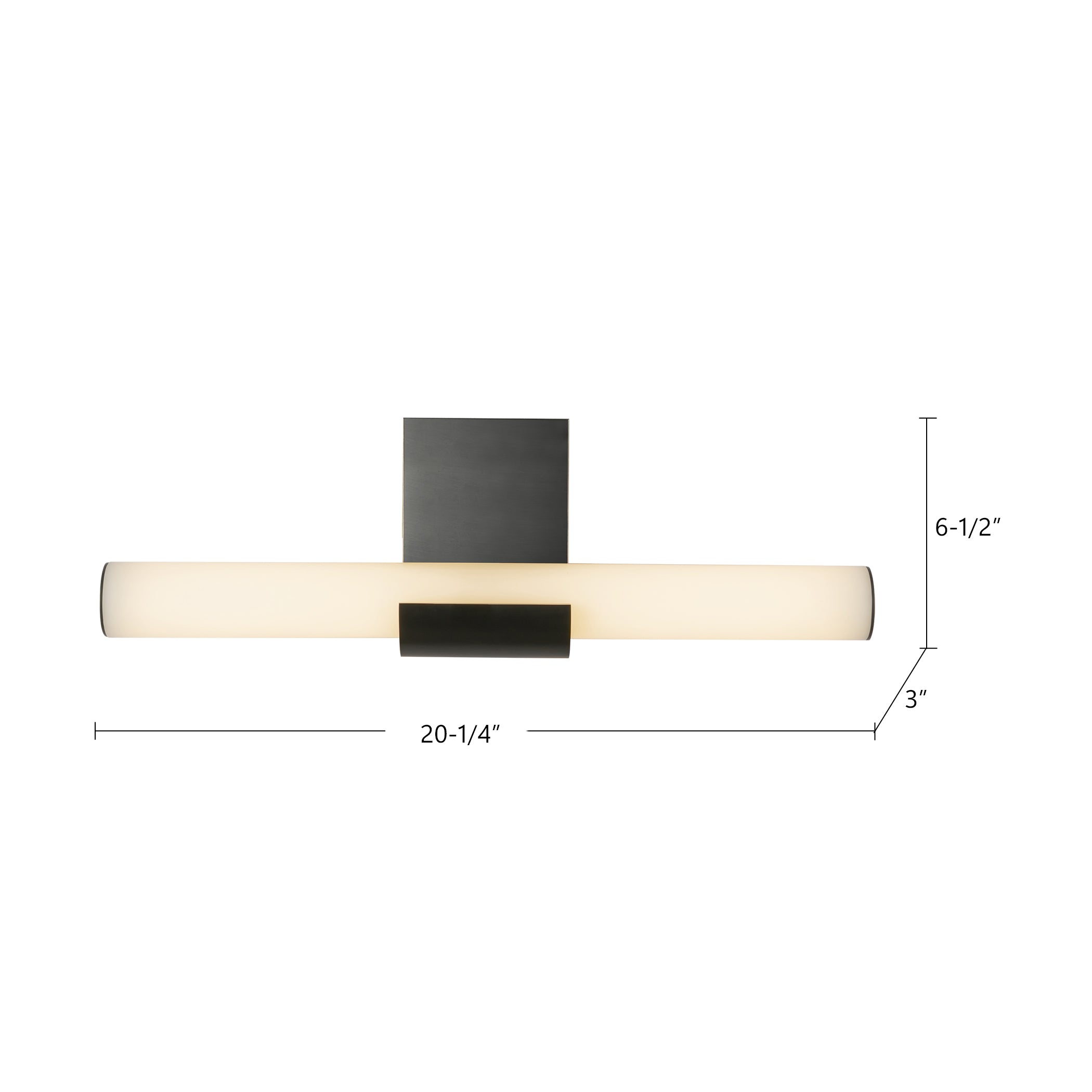Apollo 20-in Steel Vanity Light