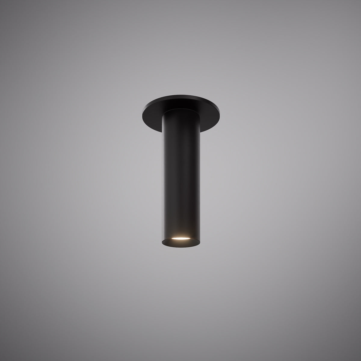 Scopo Flush Mount Matte Black Dimmable 12W