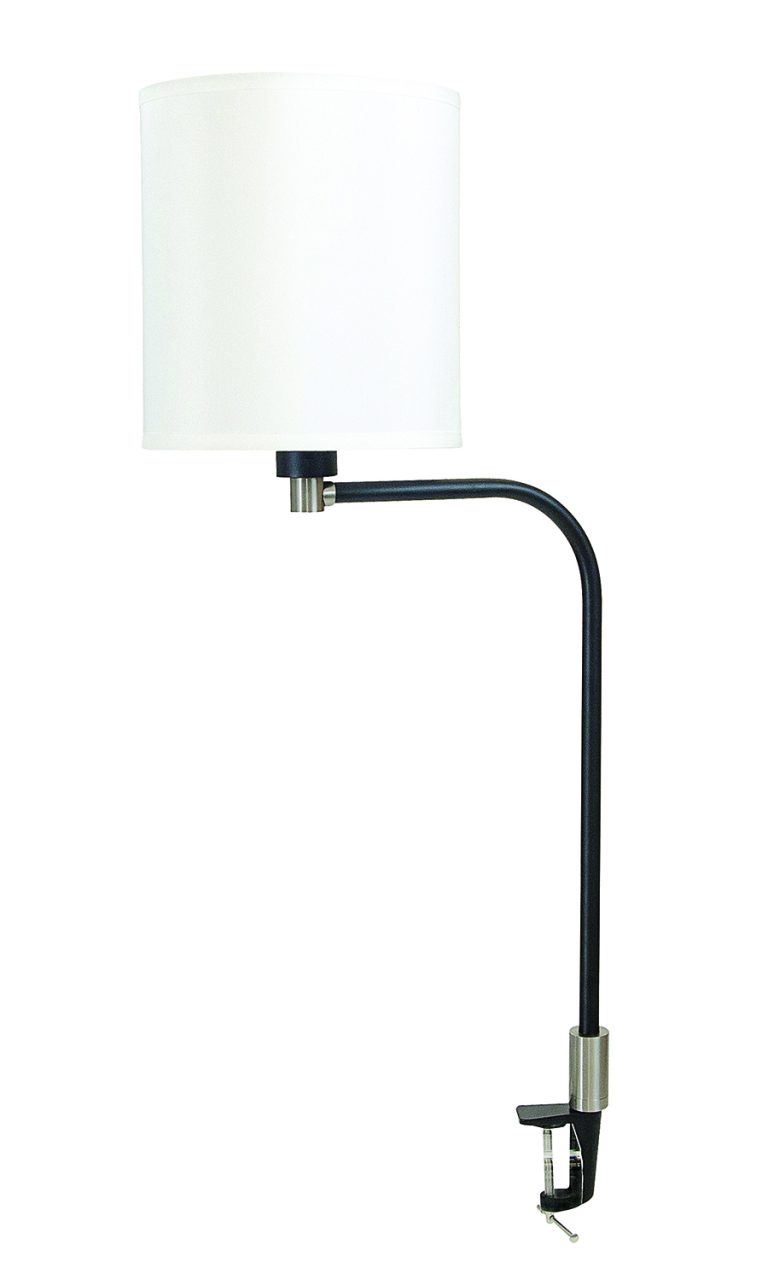 20.25-inch Aria Black Satin Nickel Clip-on Task Lamp