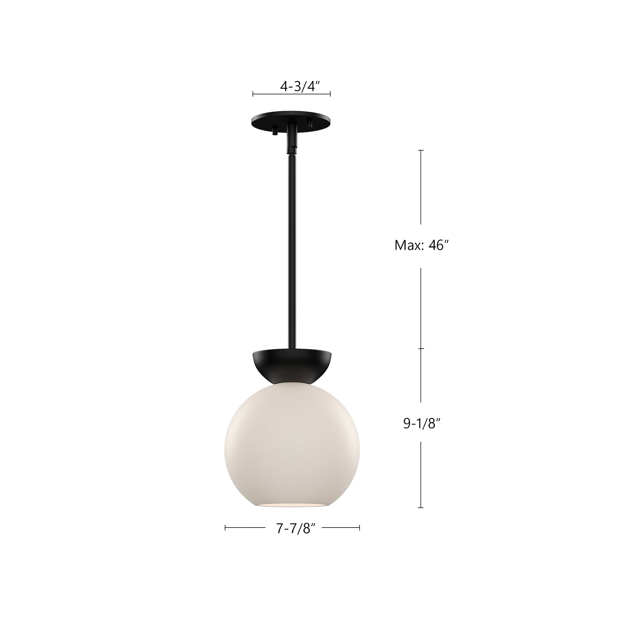 Arcadia 8-in Steel Pendant