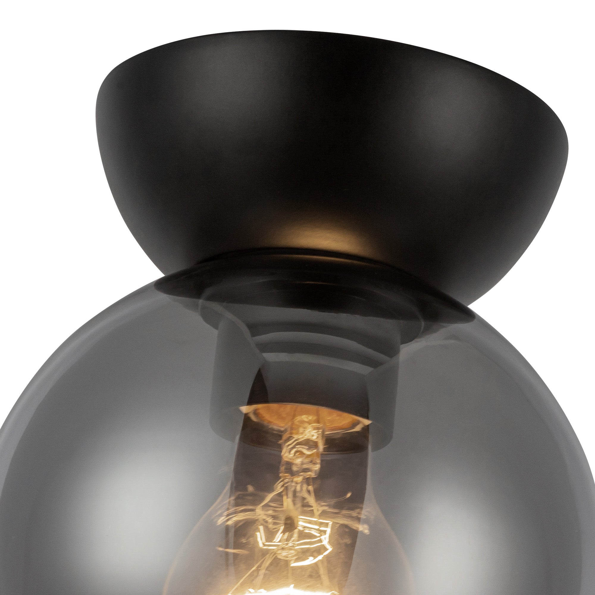 Arcadia 6-in Steel Semi-Flush Mount
