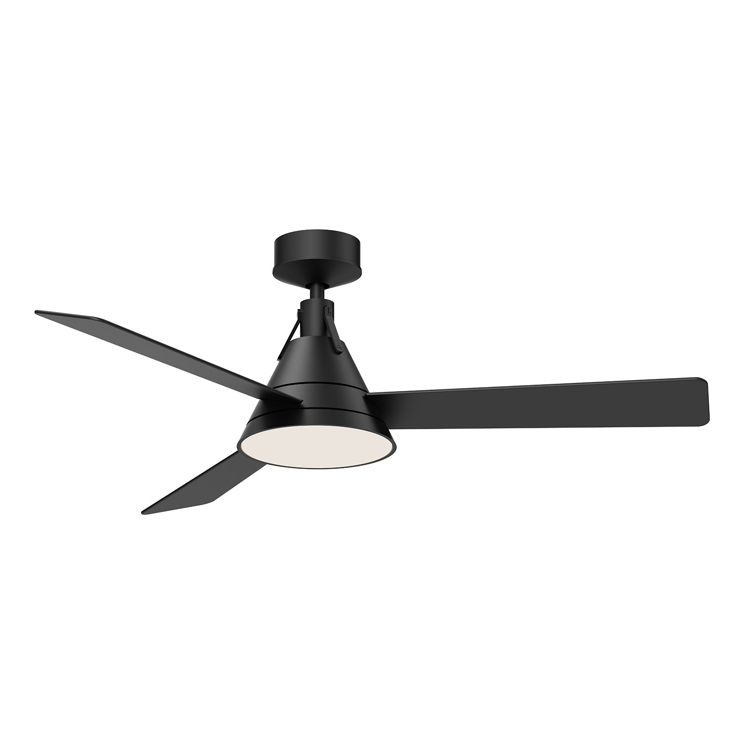 Archer 54-in Matte Black Reversible DC LED Ceiling Fan