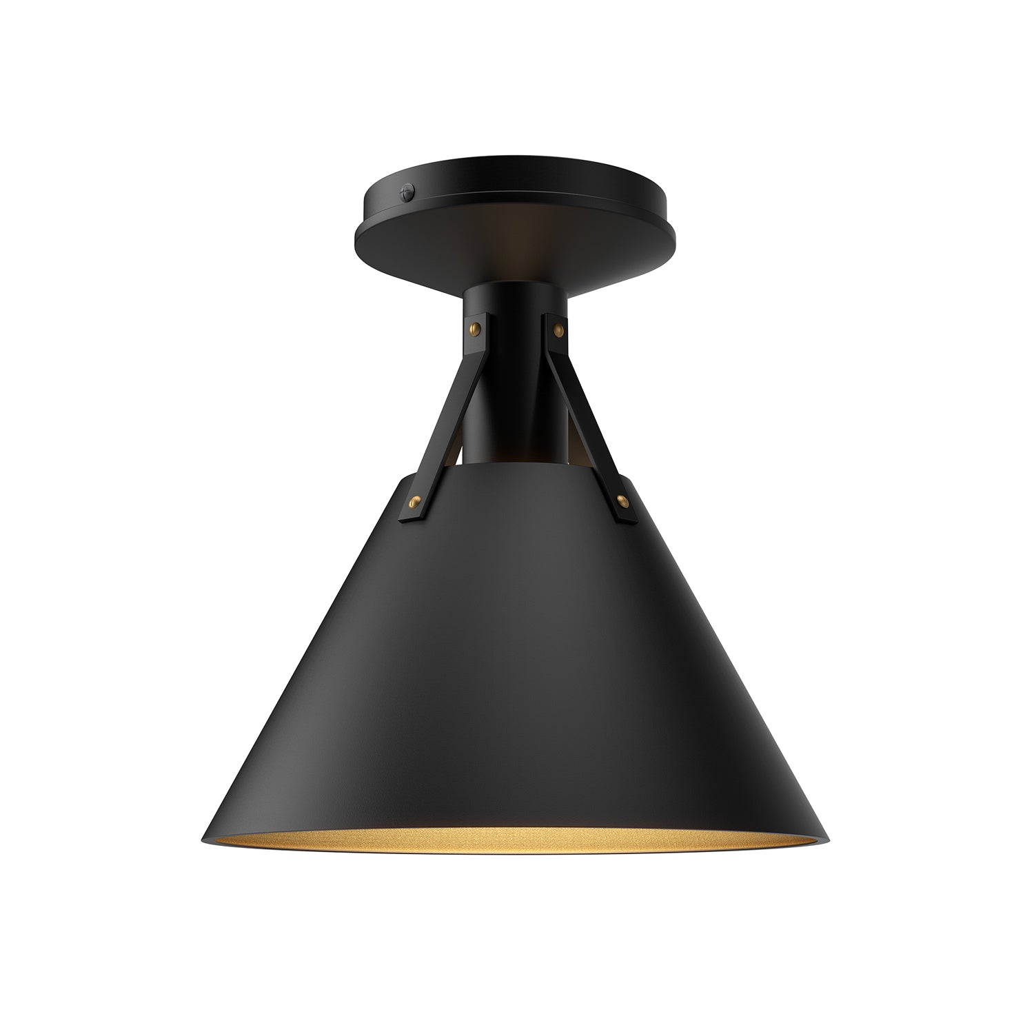 Archer 10-in Steel Flush Mount