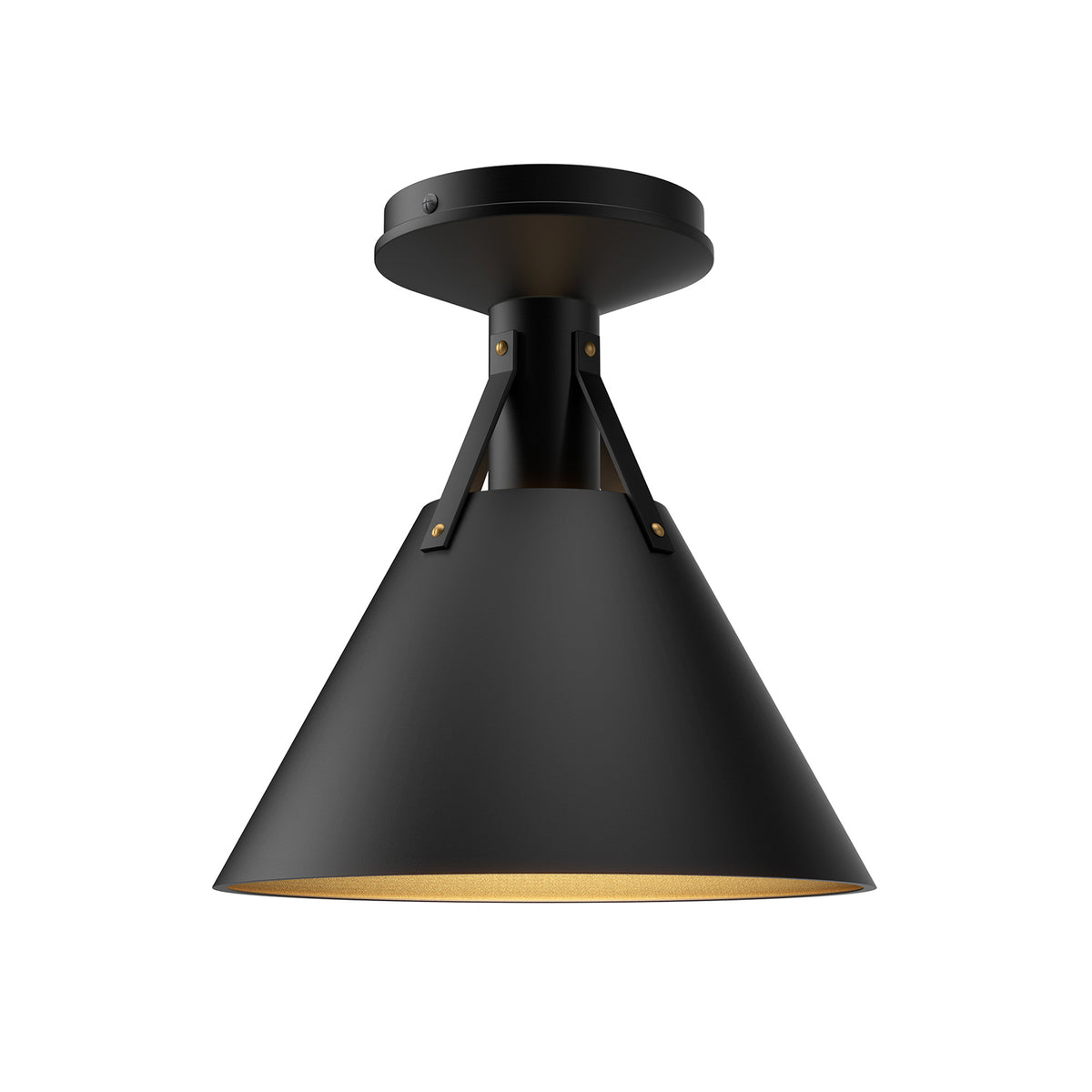 Archer 10-in Steel Flush Mount