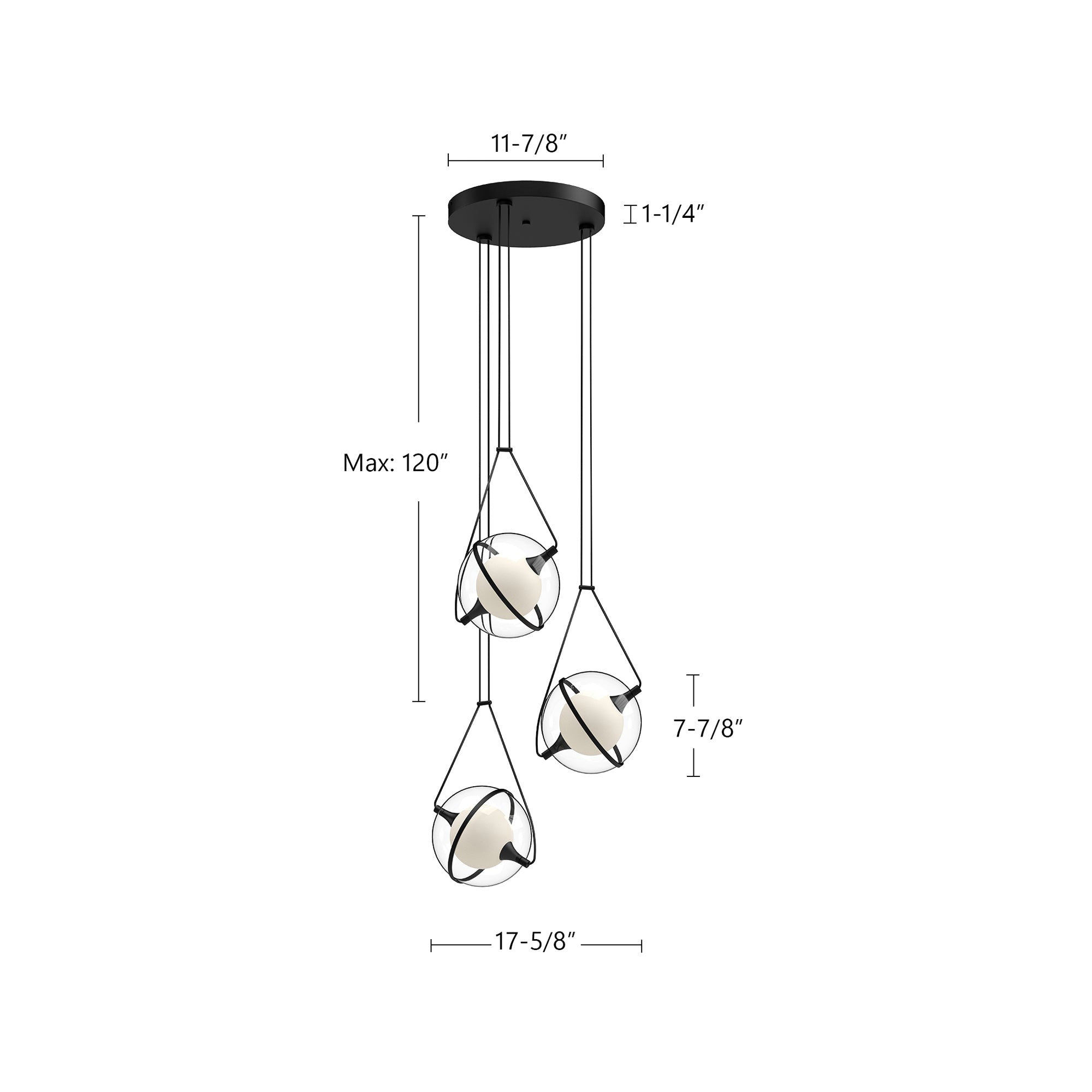 Aries 18-in Aluminum Chandelier