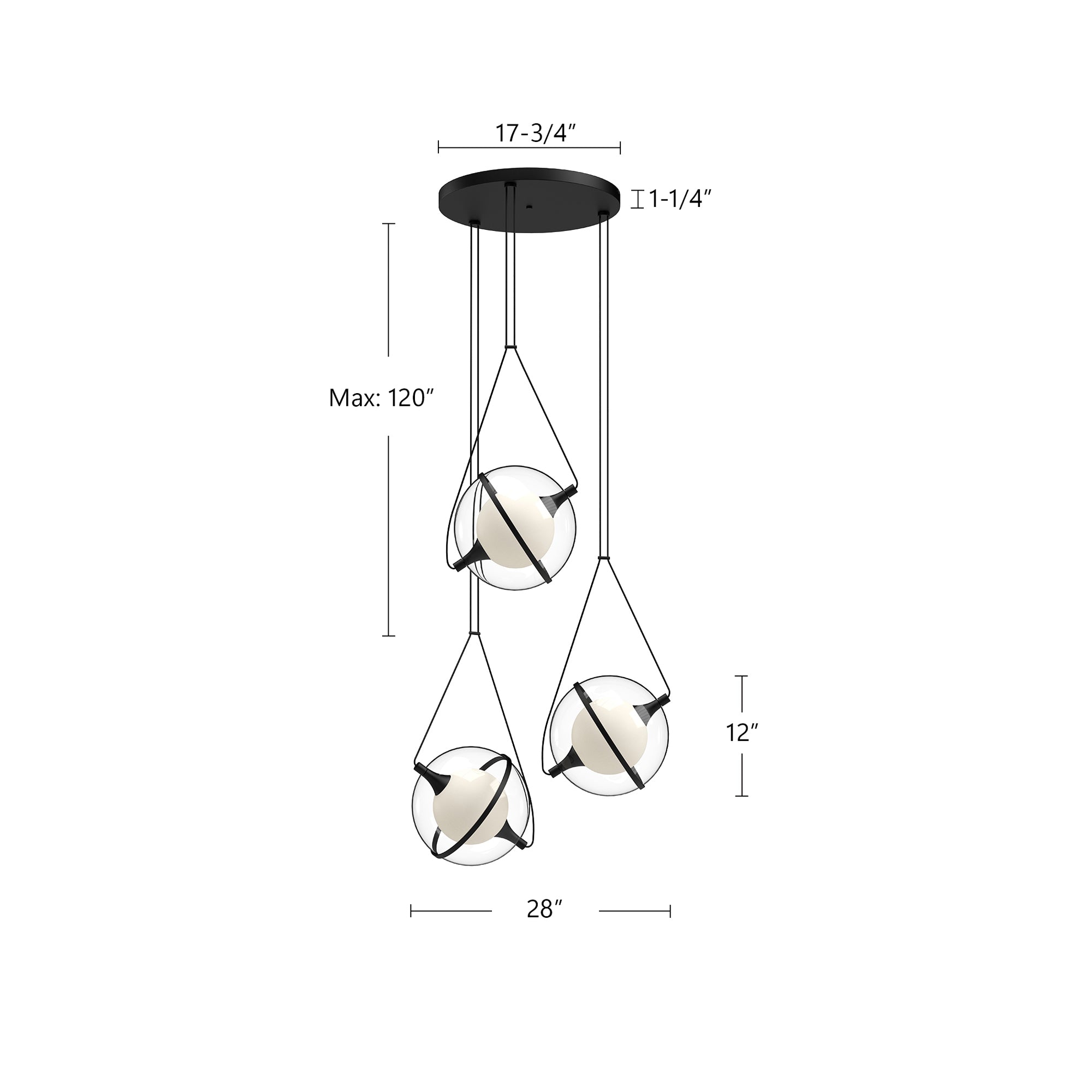 Aries 28-in Aluminum Chandelier
