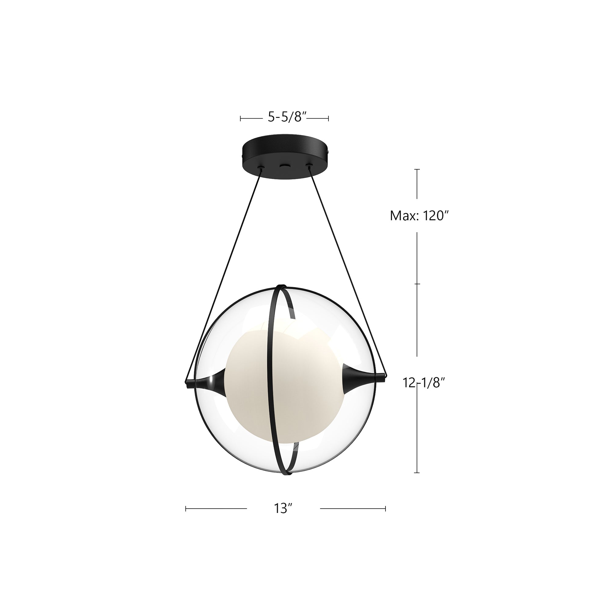 Aries 12-in Aluminum Pendant