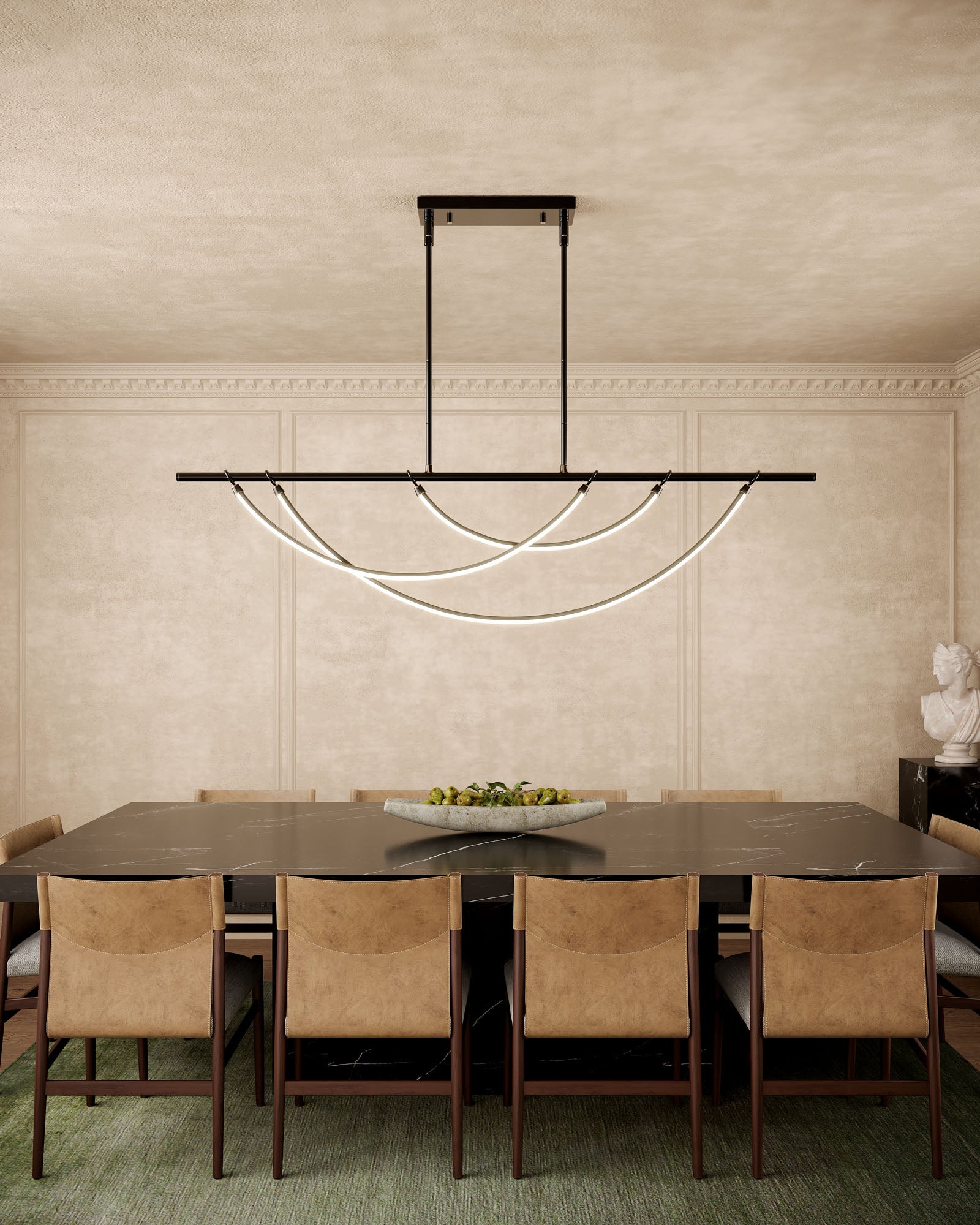 Aryas 60-in Steel Linear Pendant