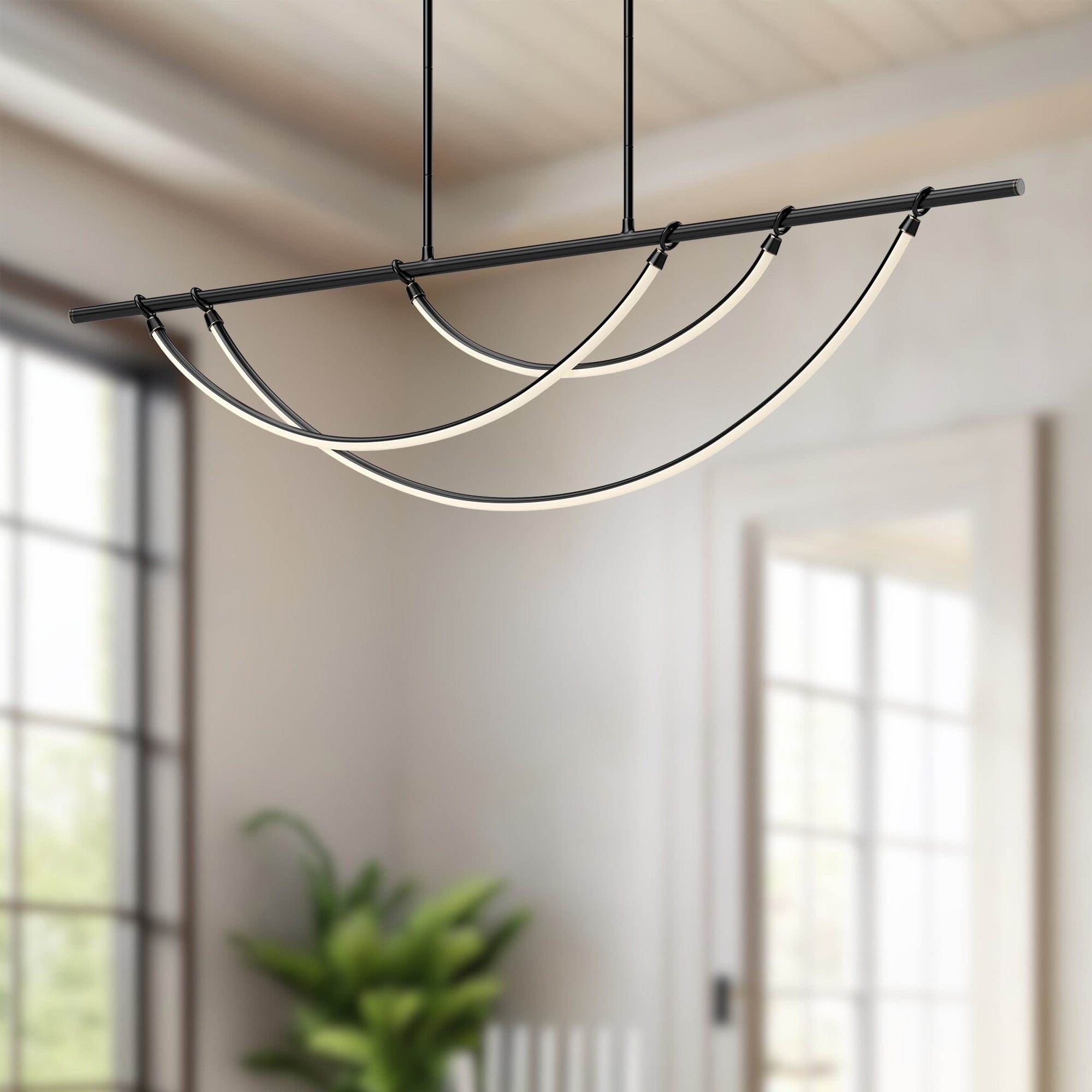 Aryas 60-in Steel Linear Pendant