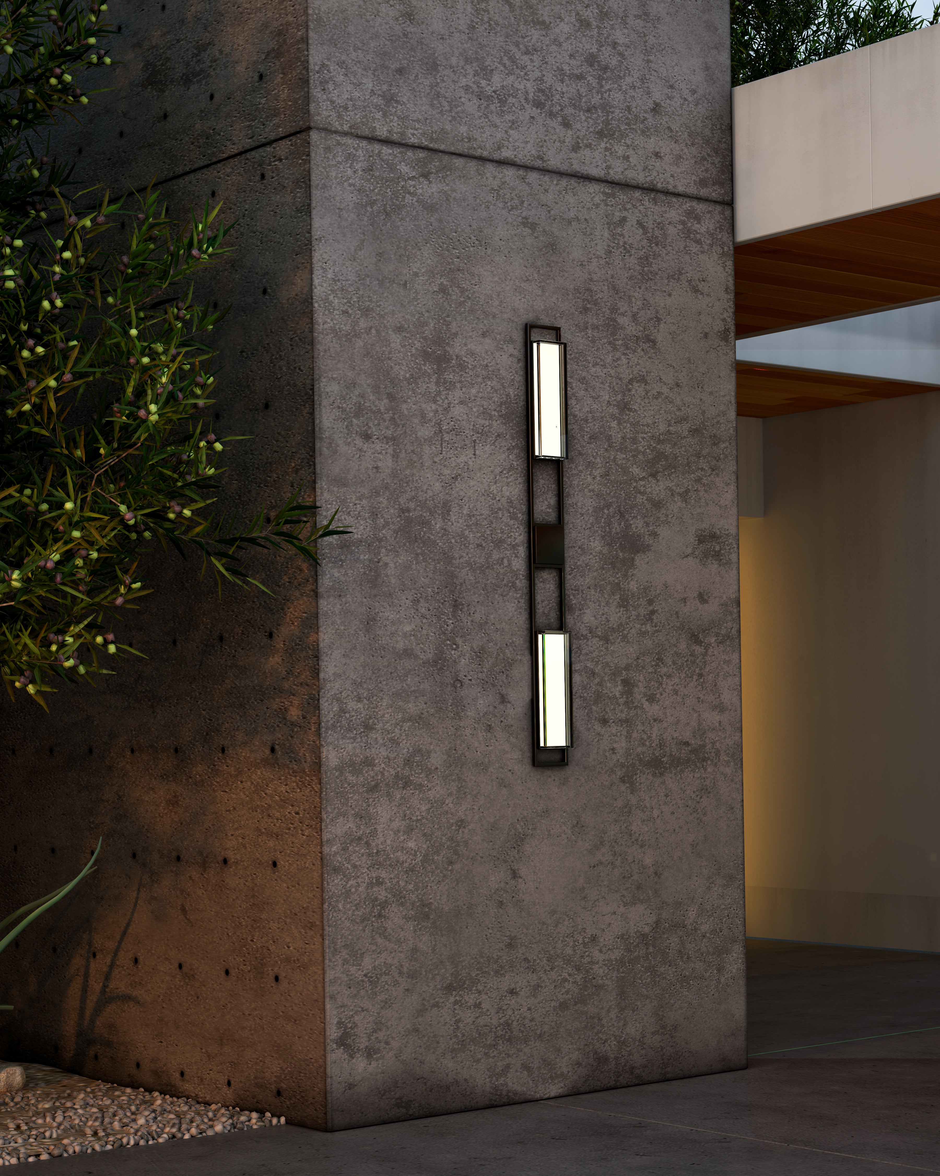 Aspen 60-in Aluminum Outdoor Wall Sconce