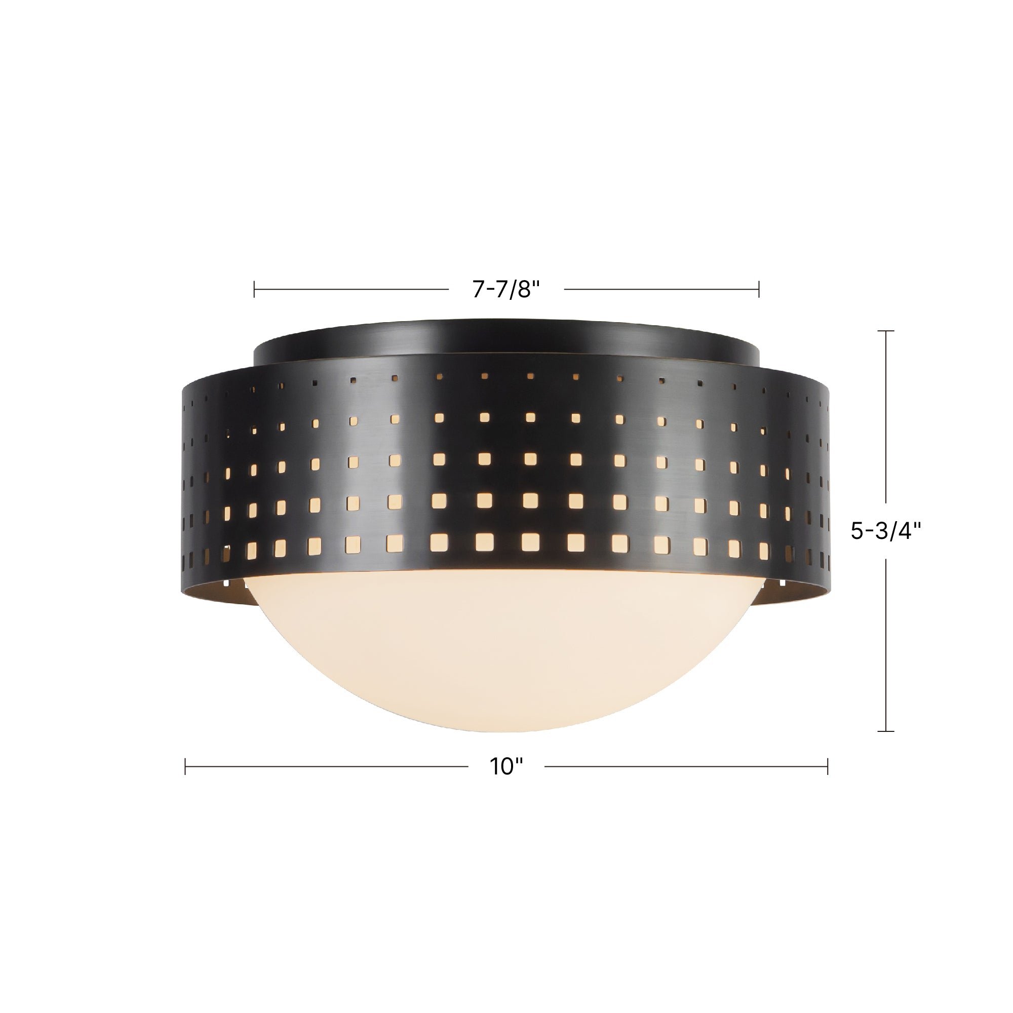 Astoria 10-in Steel Flush Mount