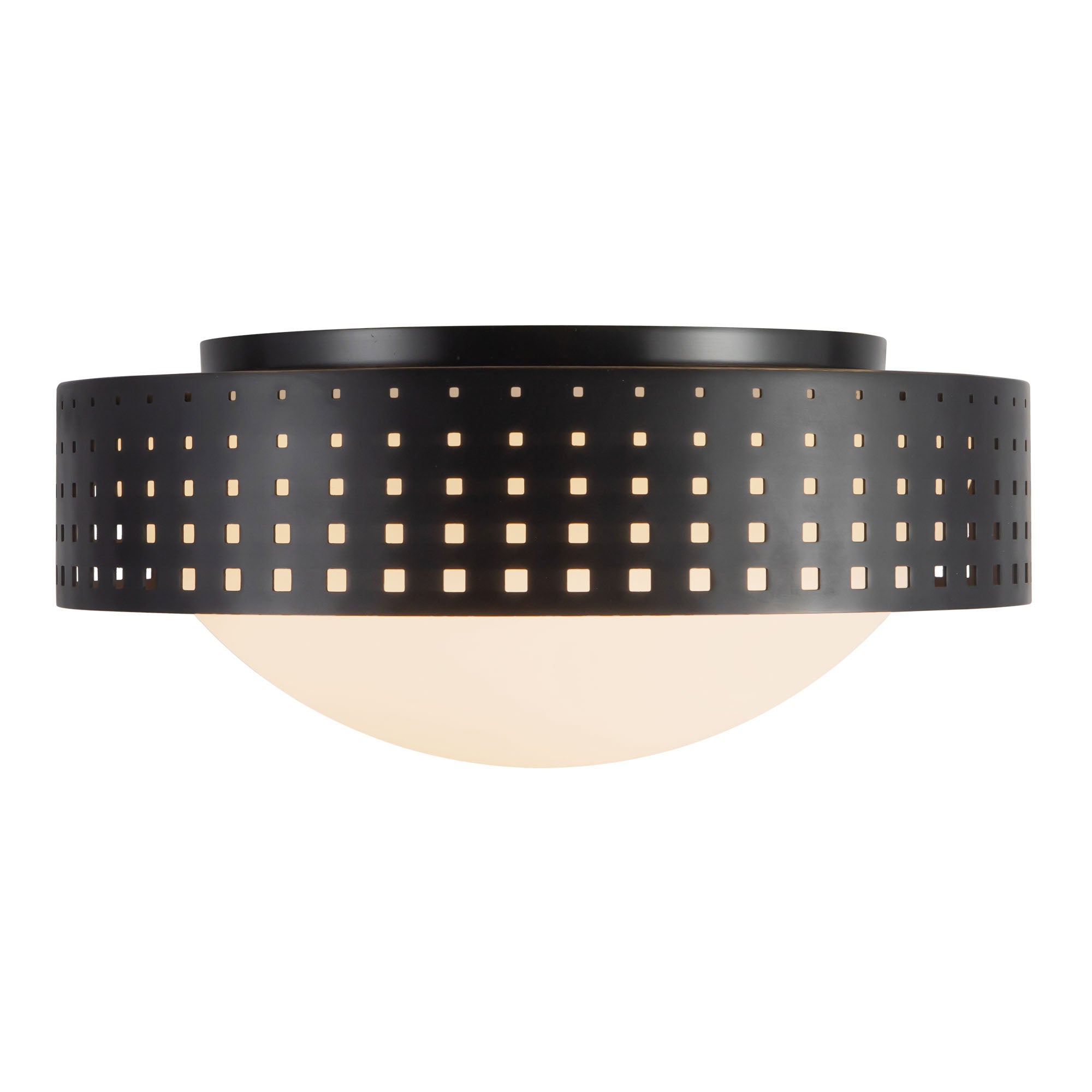 Astoria 14-in Steel Flush Mount