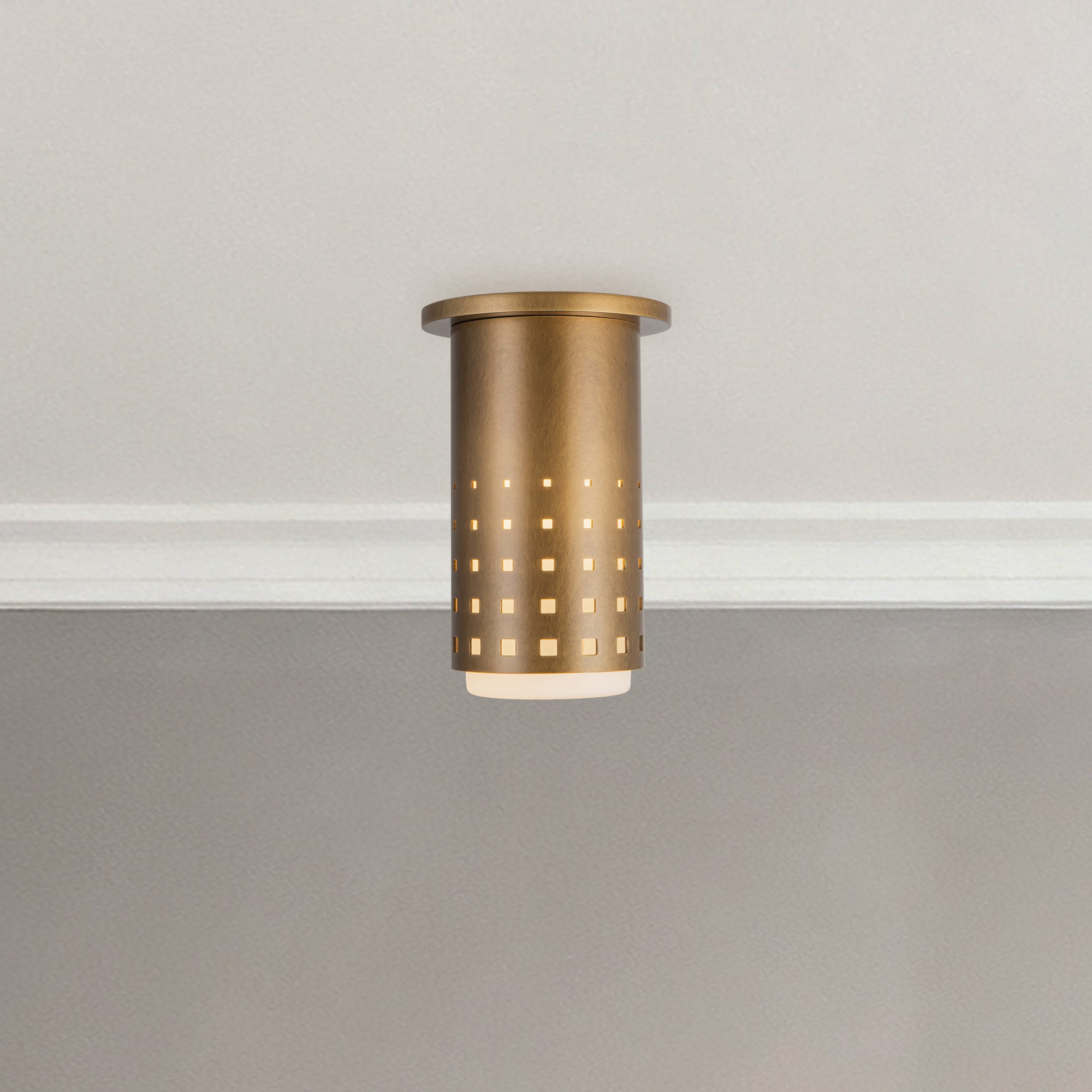Astoria 5-in Steel Semi-Flush Mount