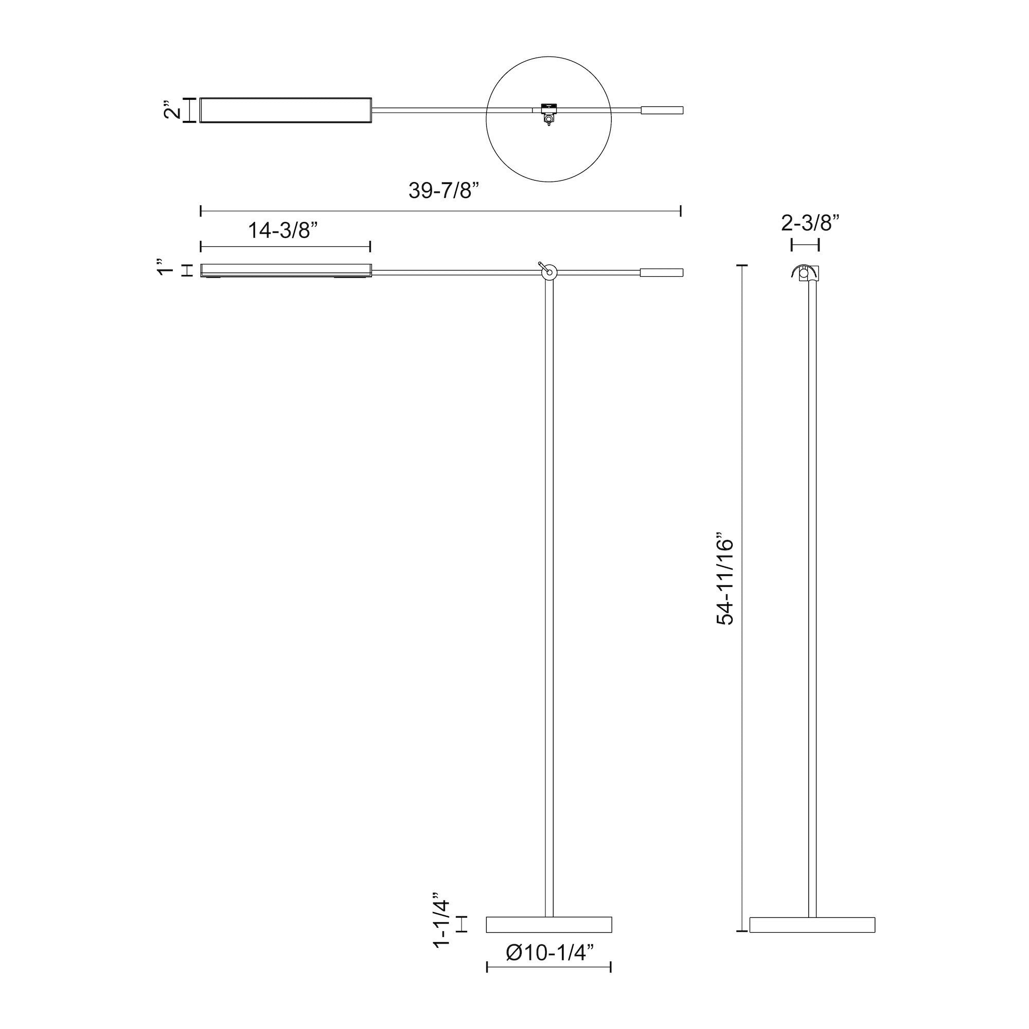 Astrid 55-in Steel Floor Lamp