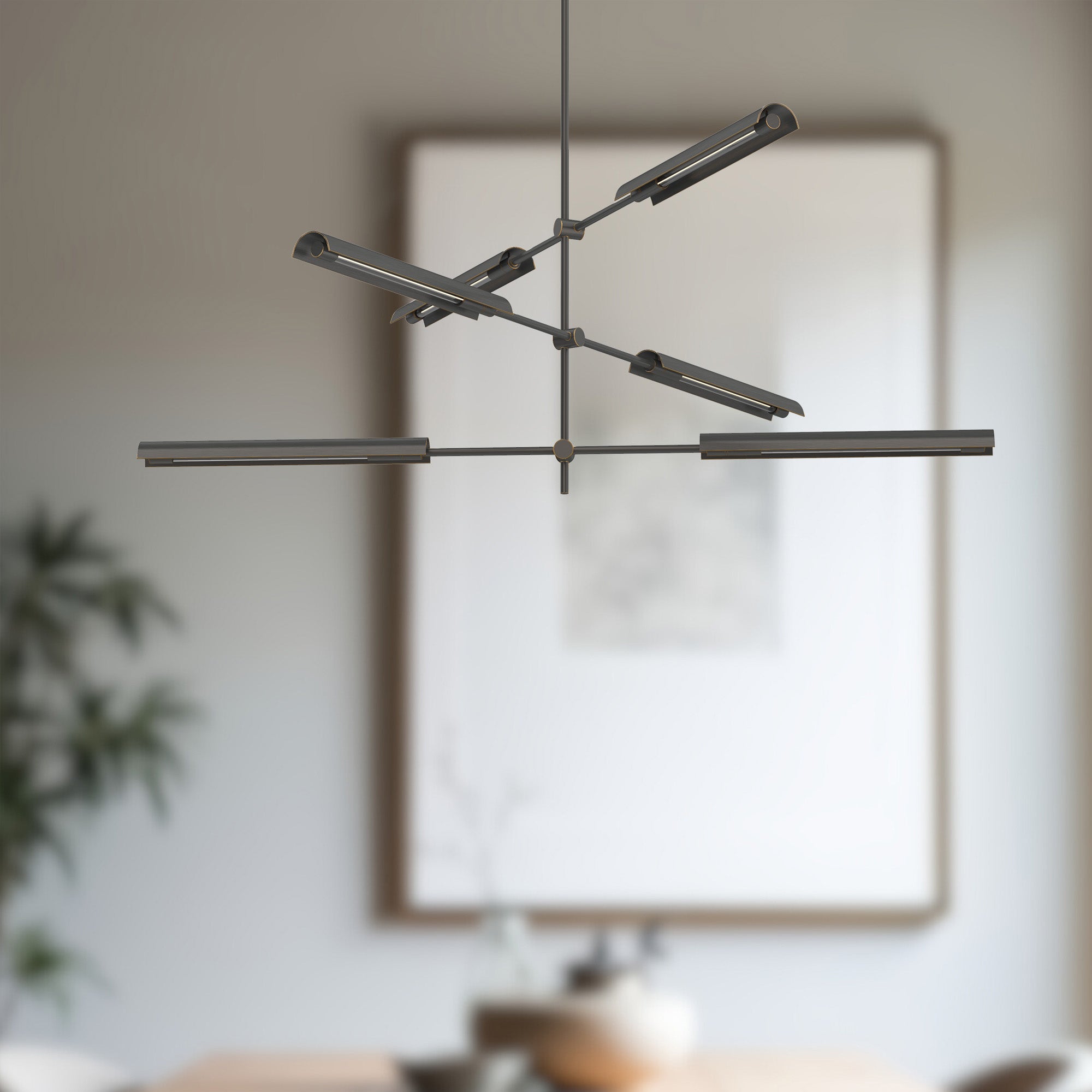 Astrid 6 Head Steel Multi Pendant