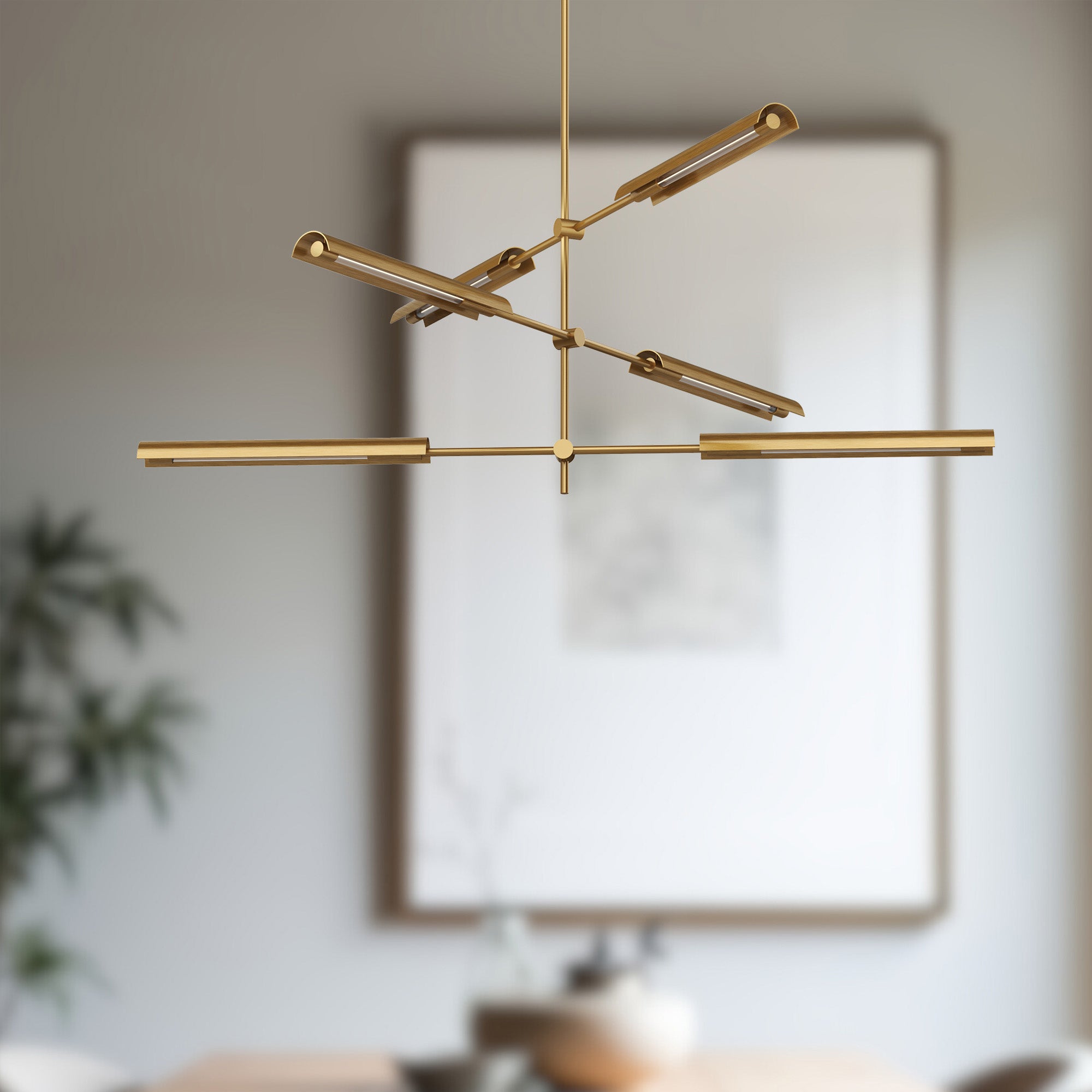 Astrid 6 Head Steel Multi Pendant