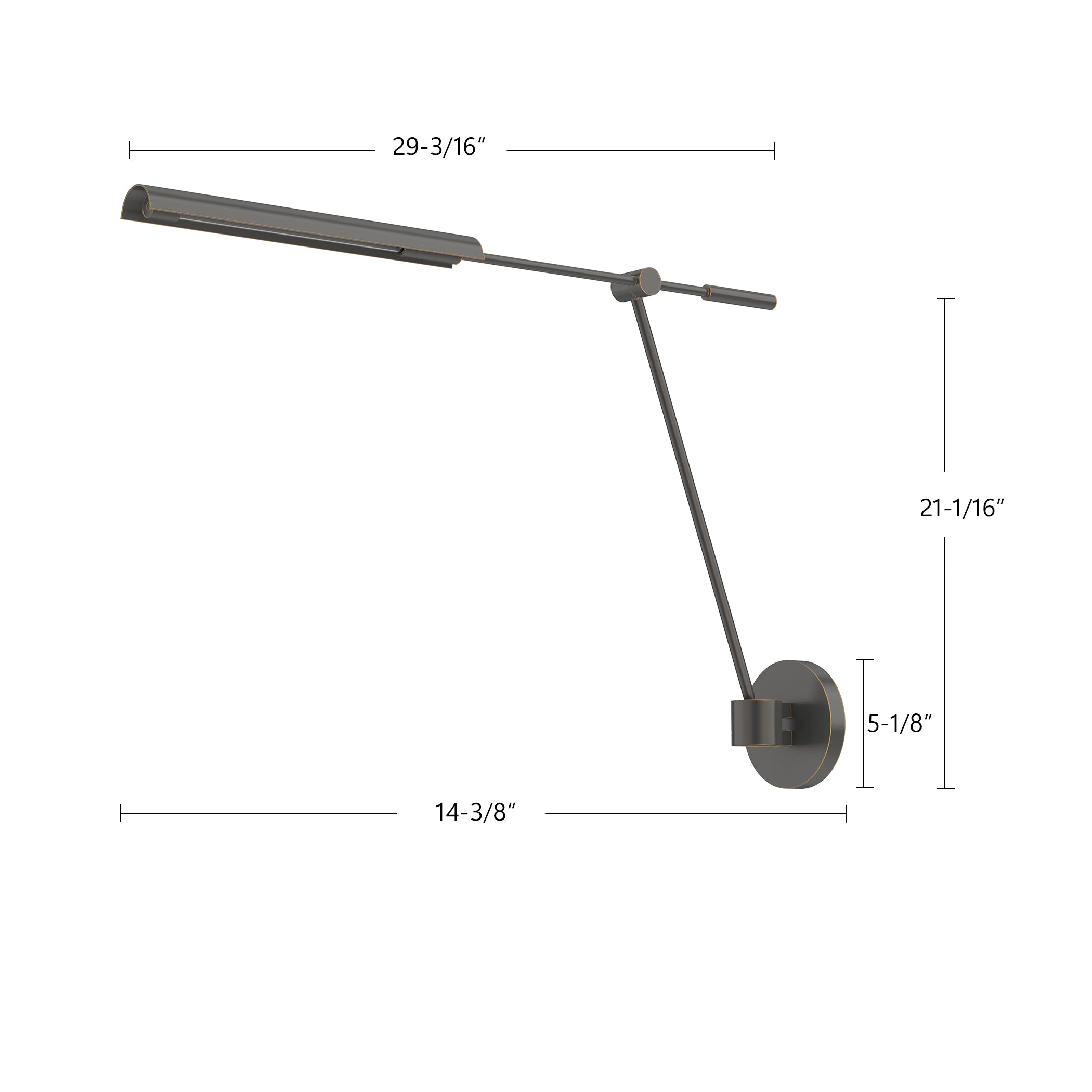 Astrid 33-in Steel Vanity Light