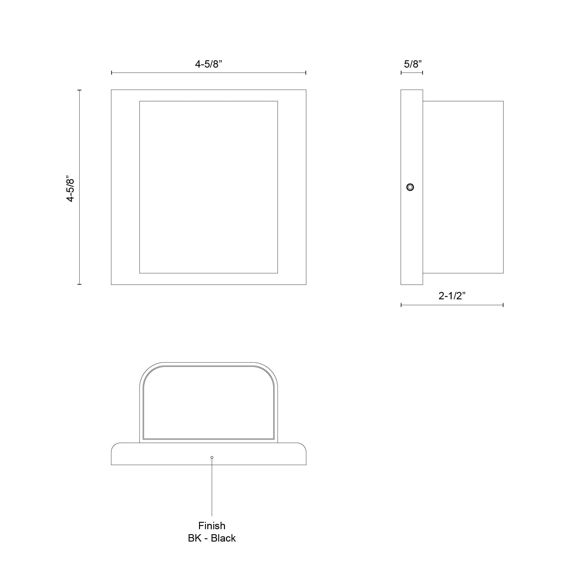 Tolan 4-in Aluminum Outdoor Wall Light