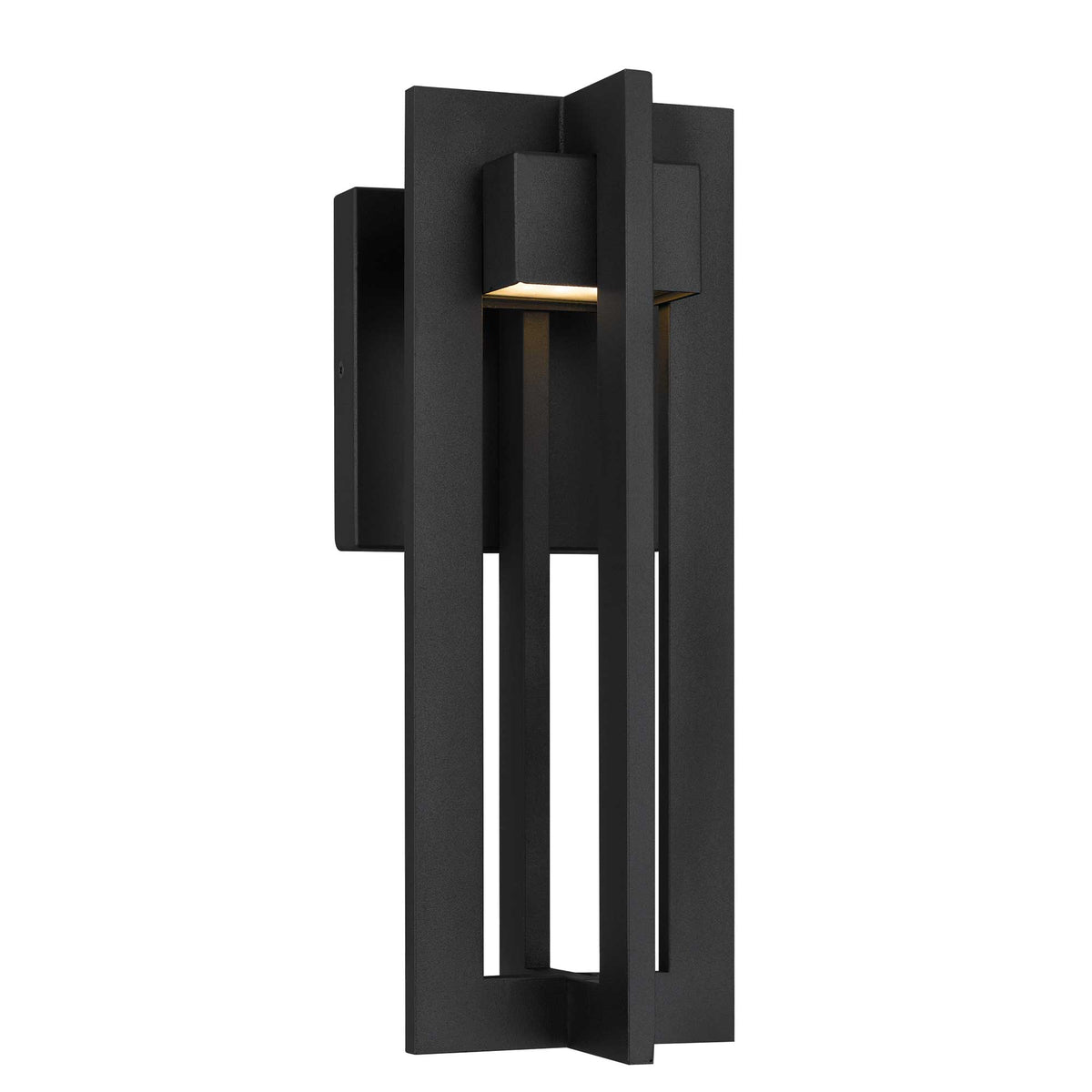 13-Inch Sand Black 4 Bar Outdoor LED Wall Sconce