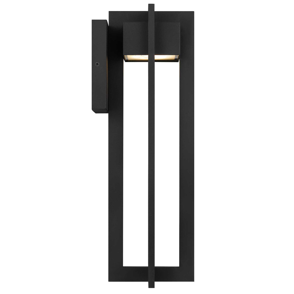 18-Inch Sand Black 4 Bar Outdoor LED Wall Sconce