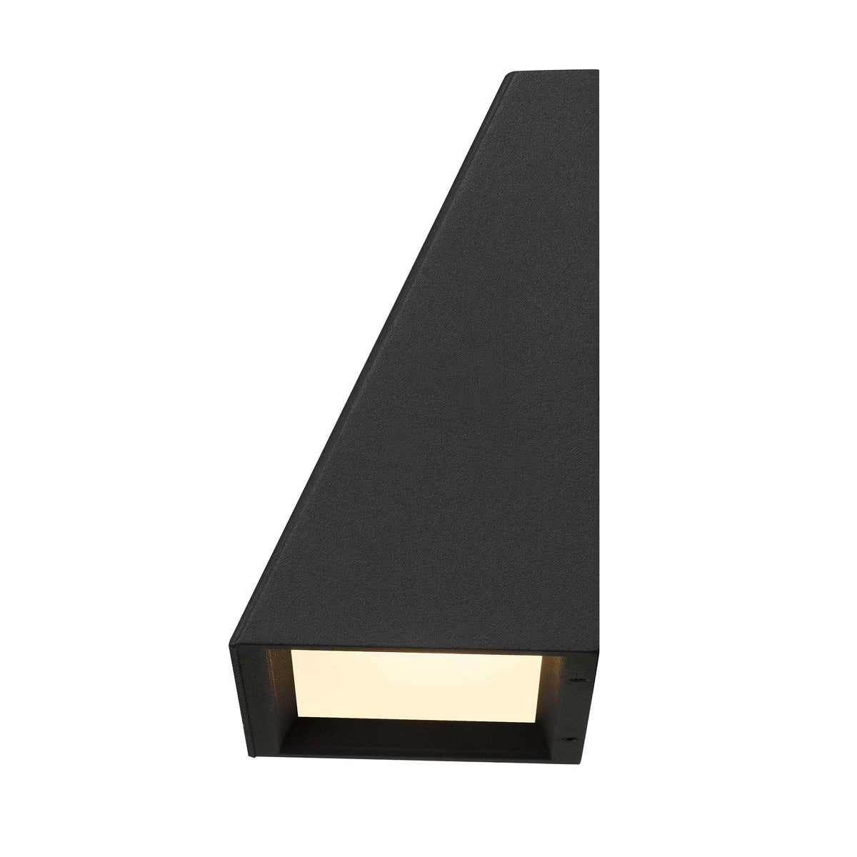 5-Inch Sand Black Slant Outdoor LED Wall Sconce