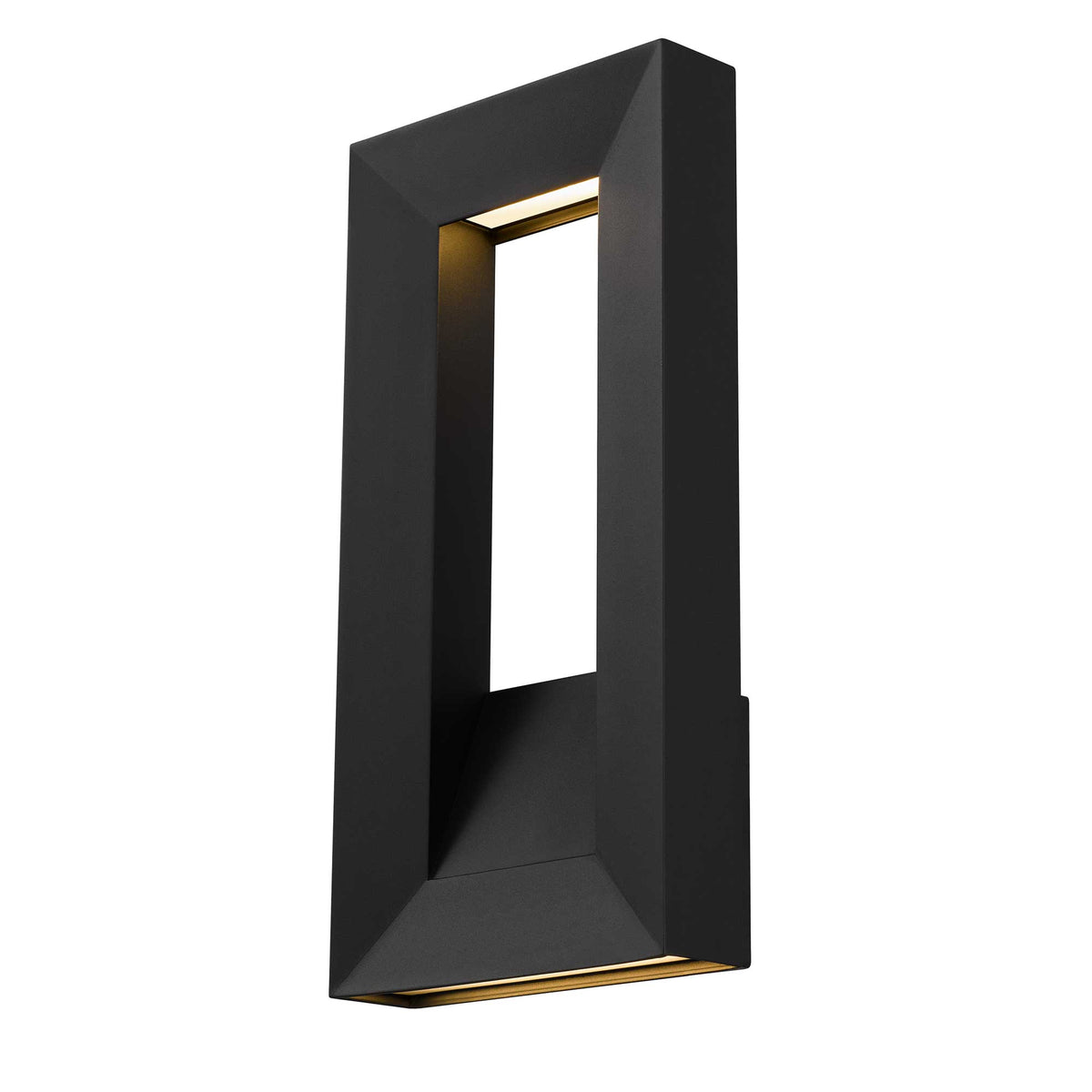 16-Inch Sand Black Paletto Outdoor LED Wall Sconce