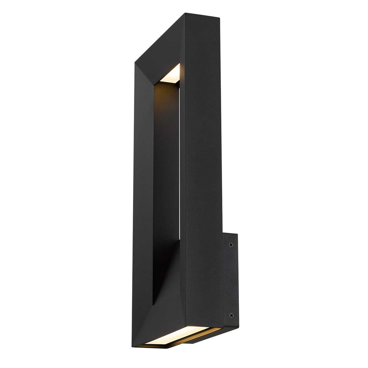 16-Inch Sand Black Paletto Outdoor LED Wall Sconce