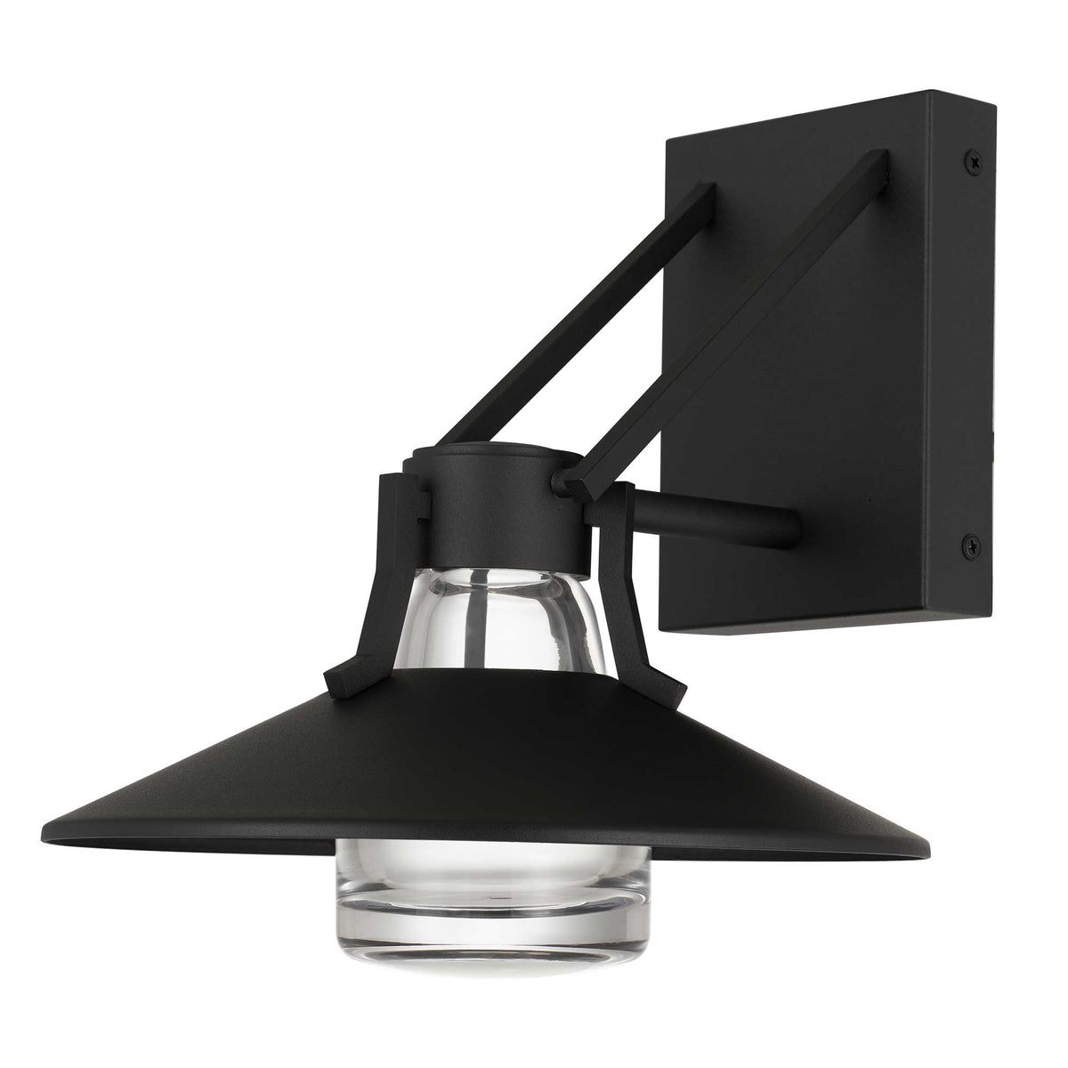 10.5-Inch Sand Black Radiant Outdoor LED Wall Sconce