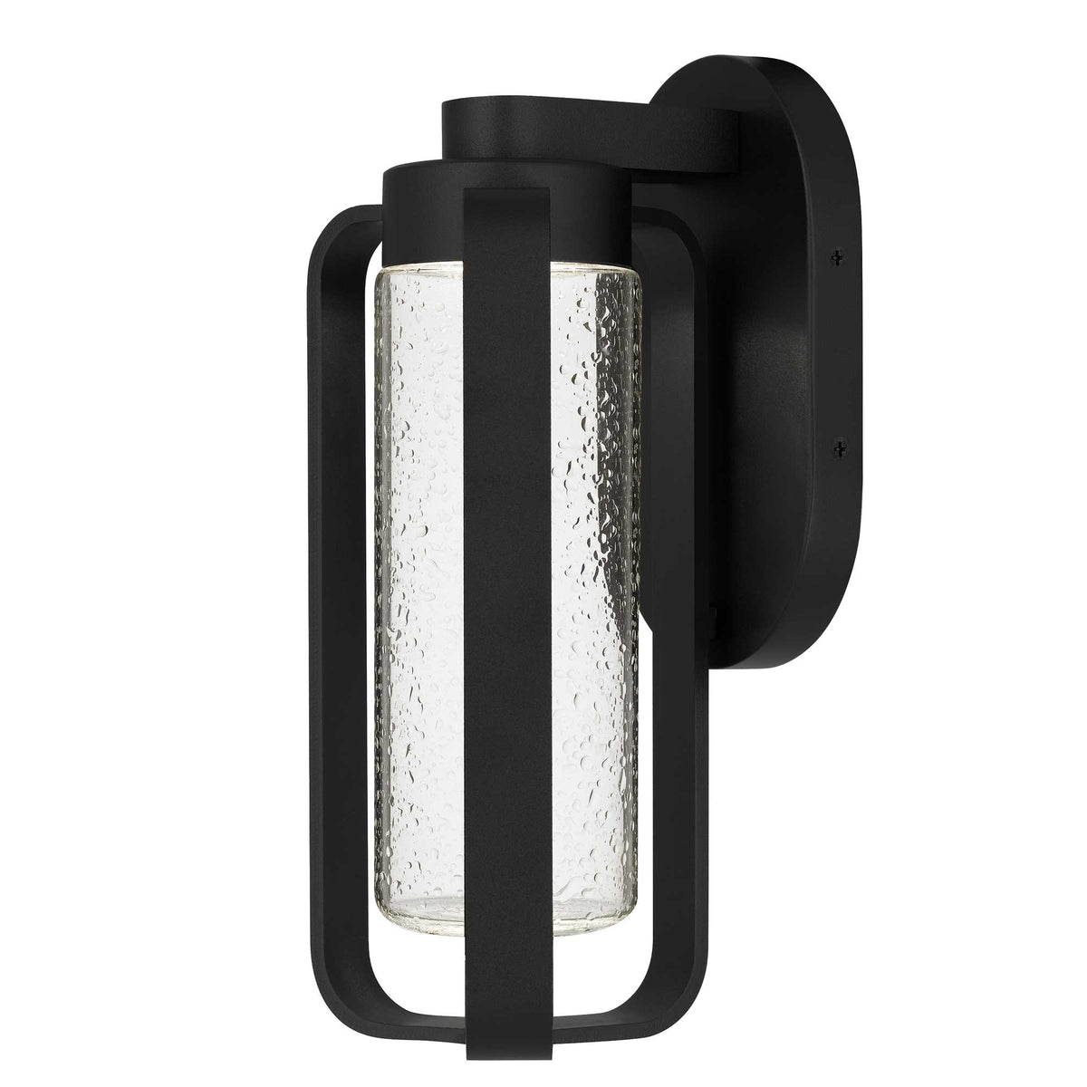 12-Inch Sand Black Clover Outdoor LED Wall Sconce