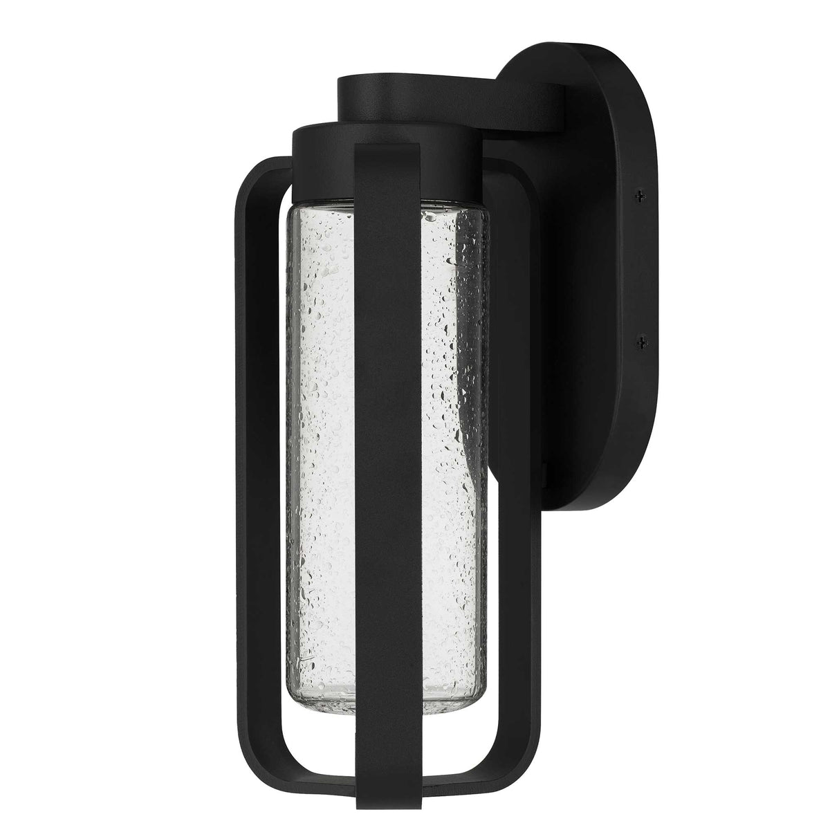 12-Inch Sand Black Clover Outdoor LED Wall Sconce