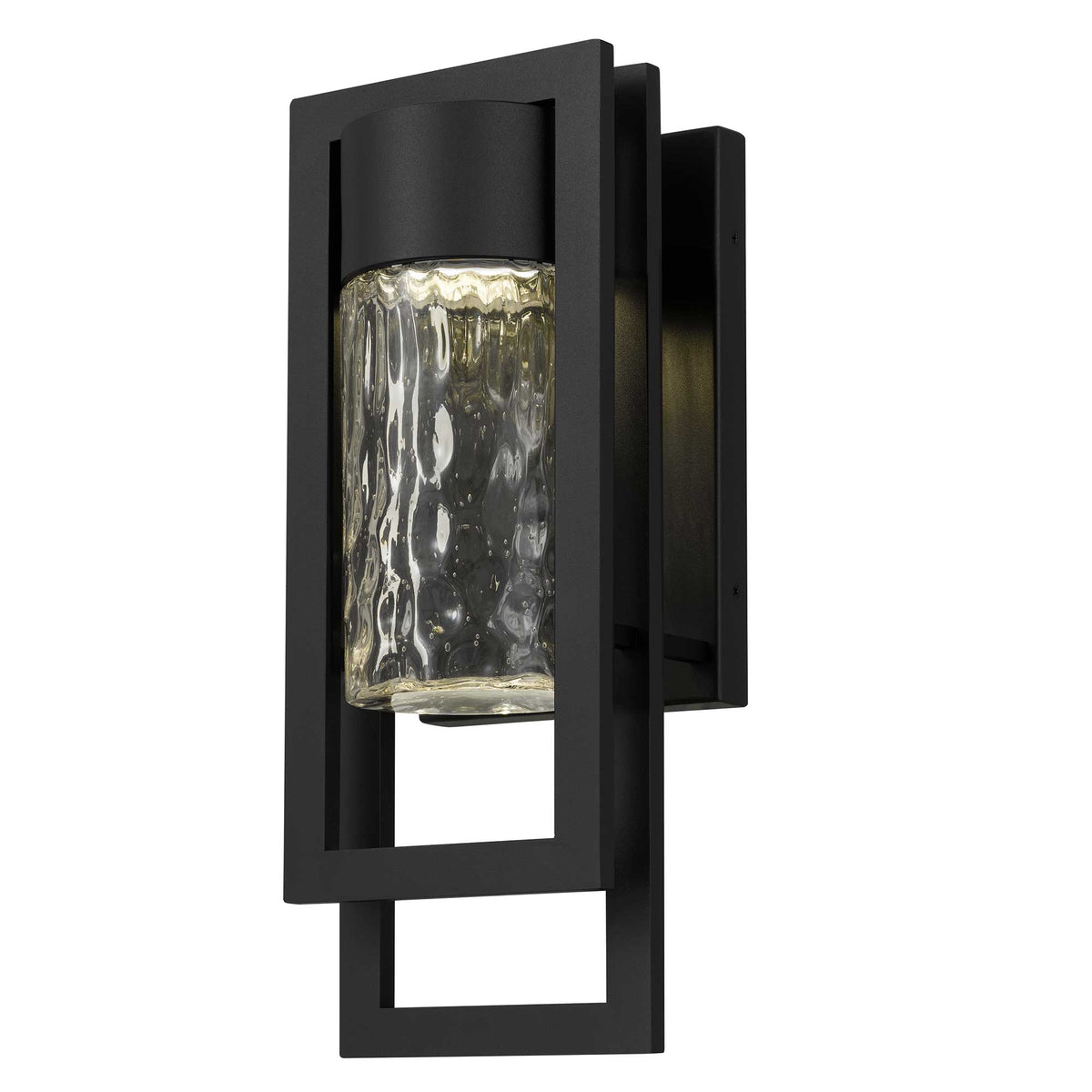 19-Inch Sand Black 2 Step Outdoor LED Wall Sconce