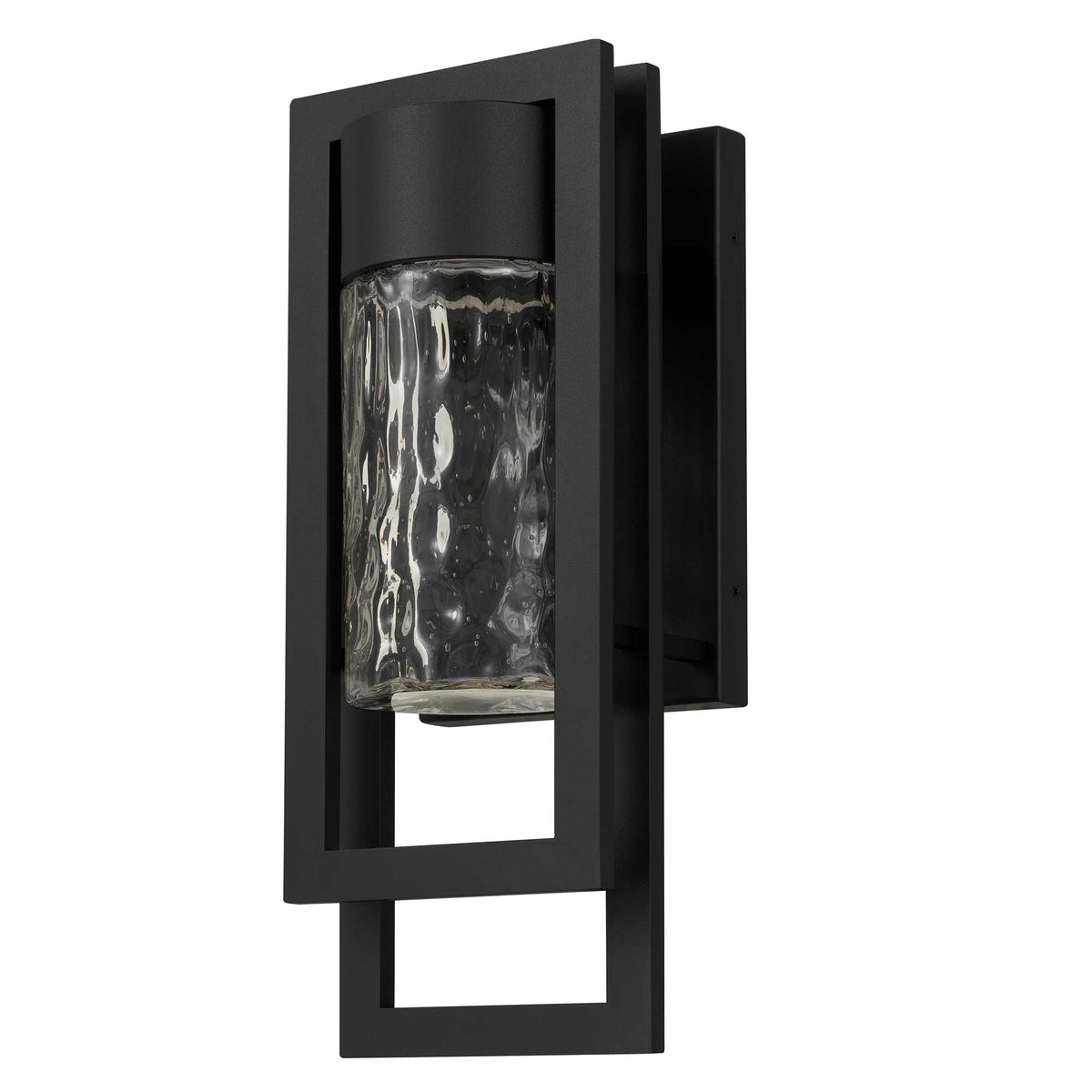 19-Inch Sand Black 2 Step Outdoor LED Wall Sconce