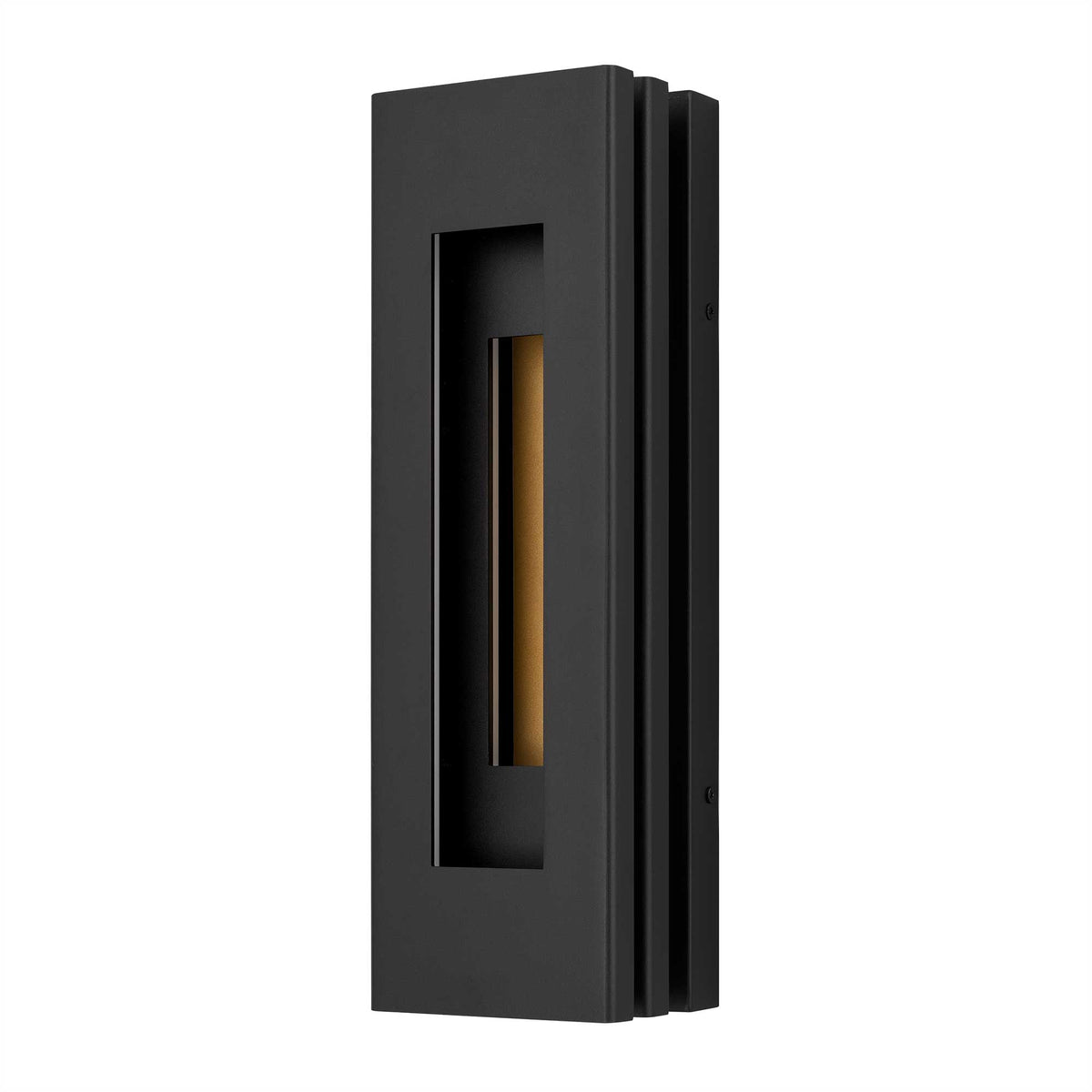 18-Inch Sand Black Layer Outdoor LED Wall Sconce