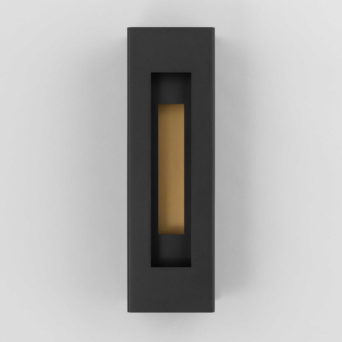 18-Inch Sand Black Layer Outdoor LED Wall Sconce