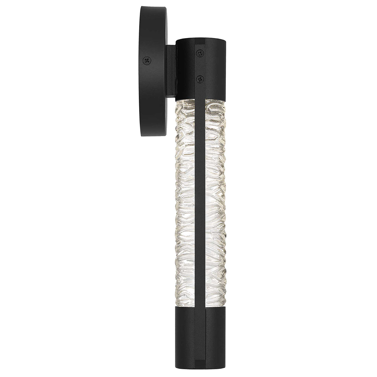 14-Inch Sand Black TIG Outdoor LED Wall Sconce