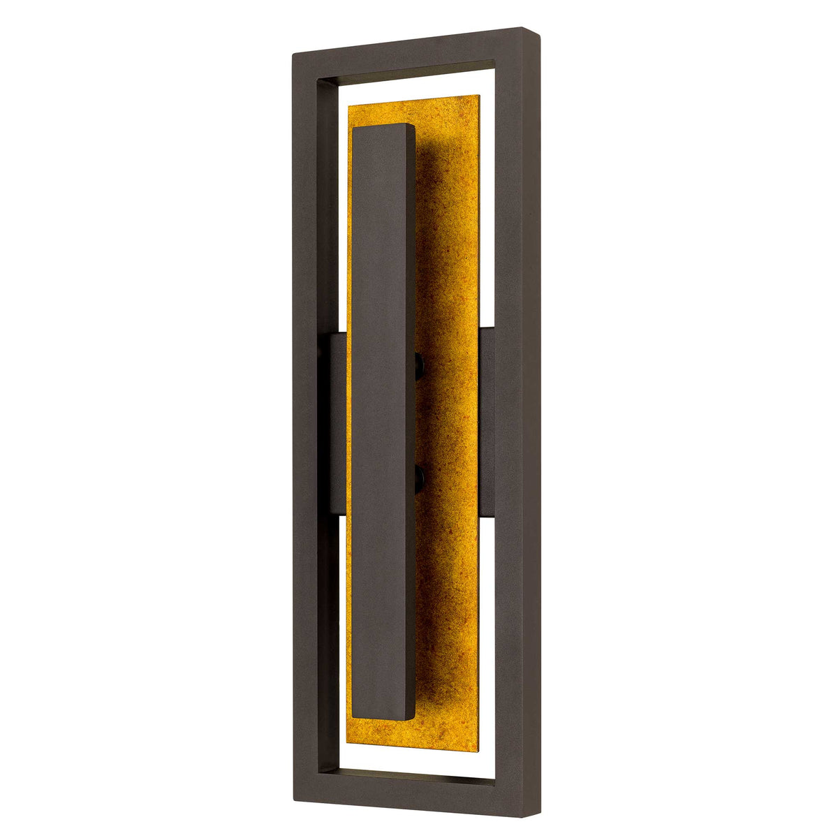 20-Inch Dark Bronze Panels Outdoor LED Wall Sconce